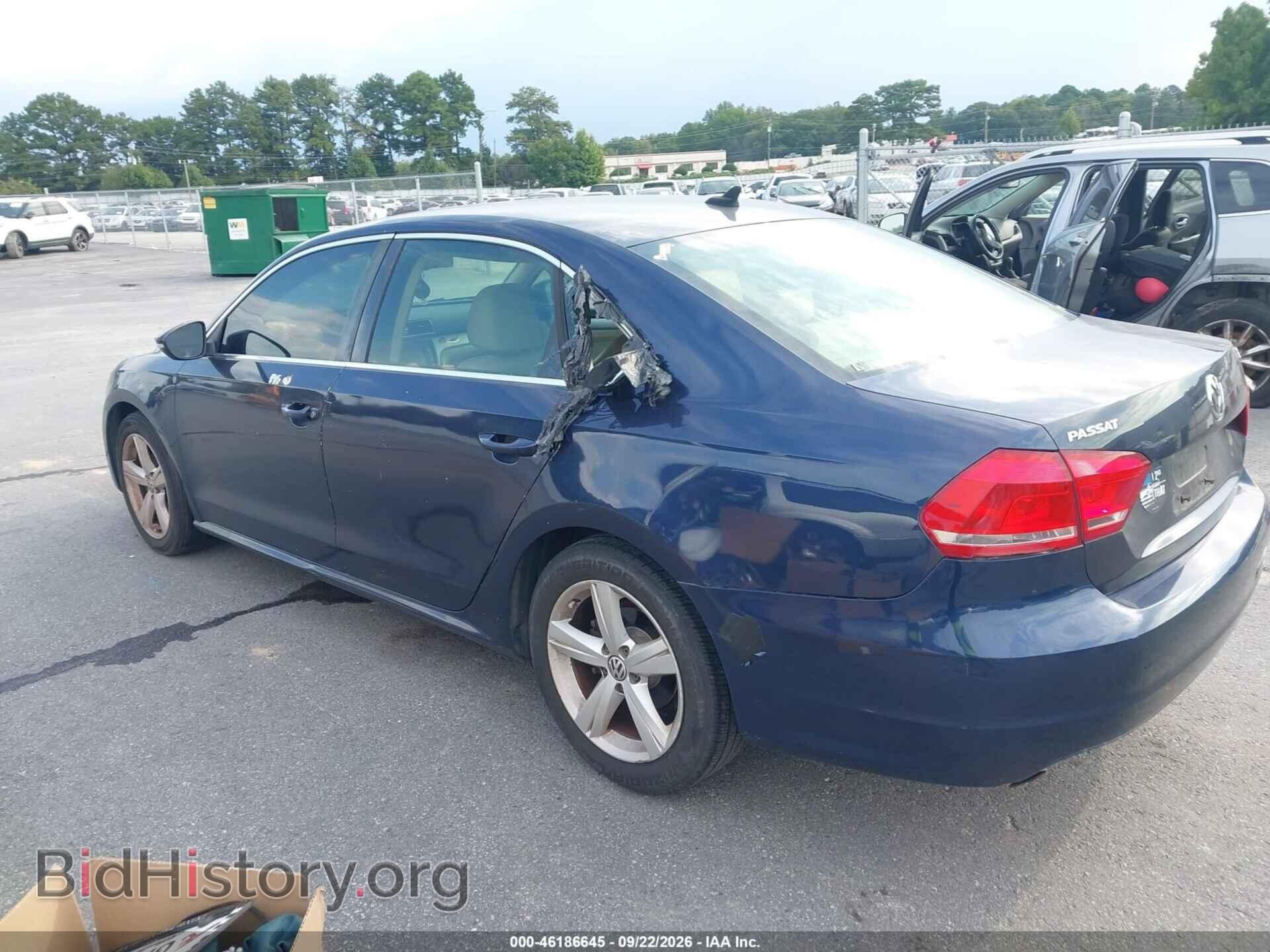 2012 VOLKSWAGEN PASSAT - VIN: 1VWBP7A35CC018452 - Фото 3
