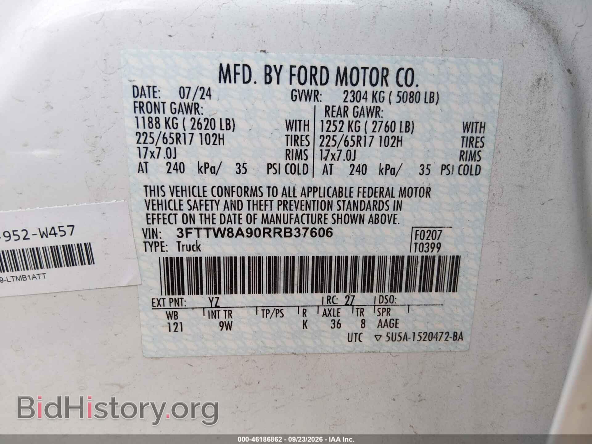 2024 FORD MAVERICK - VIN: 3FTTW8A90RRB37606 - Photo 9