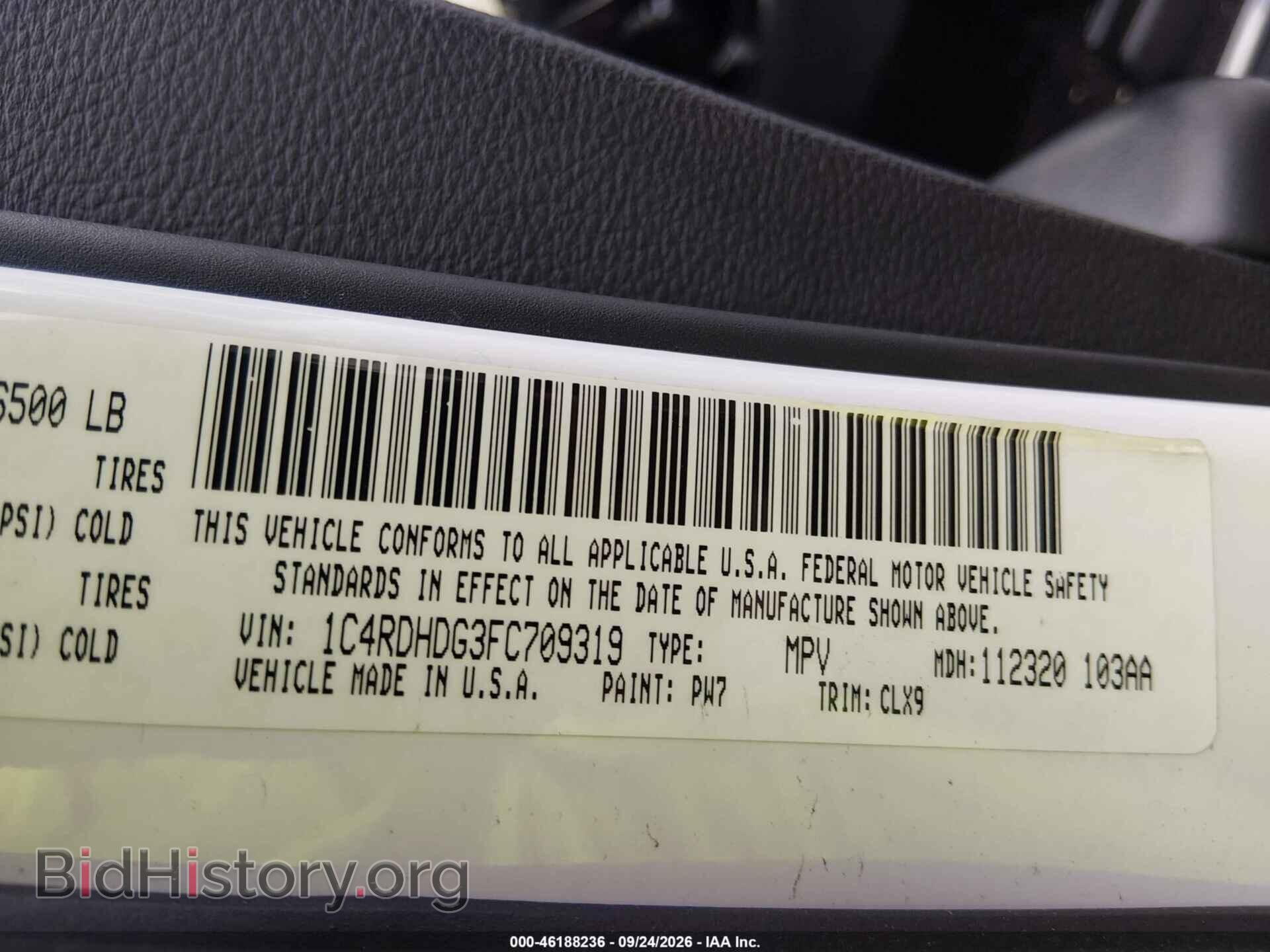 2015 DODGE DURANGO - VIN: 1C4RDHDG3FC709319 - Photo 9