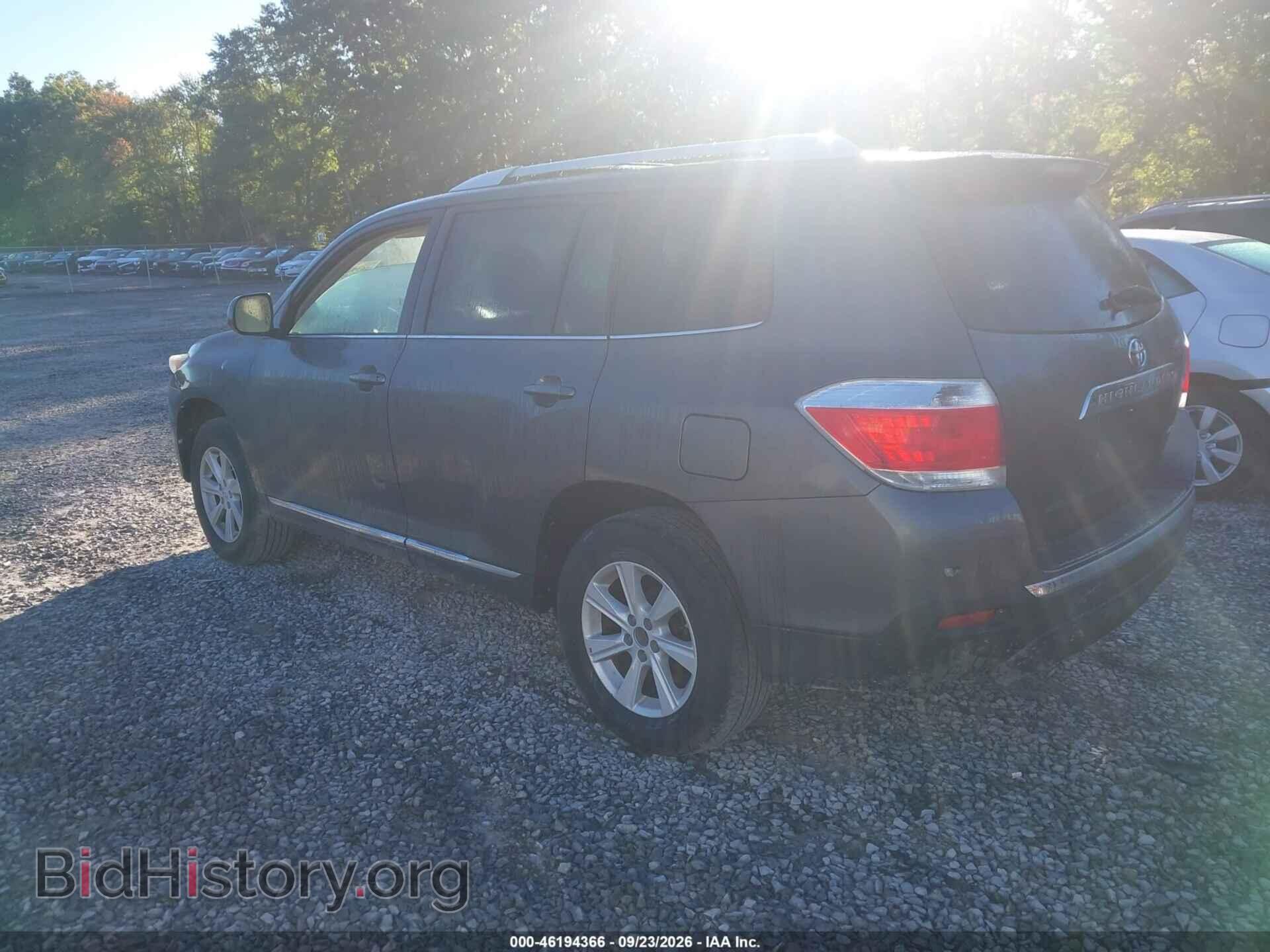 2012 TOYOTA HIGHLANDER - VIN: 5TDBK3EH0CS113161 - Фото 3