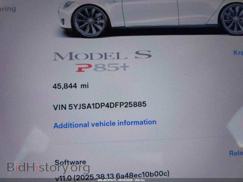 2013 Tesla MODEL S (VIN 5YJSA1DP4DFP25885) — photo 15 of 18
