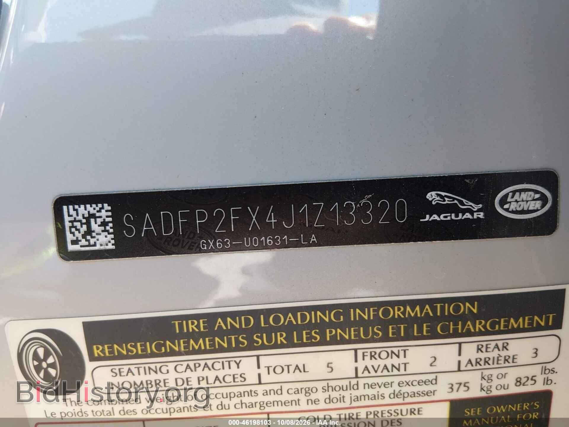 2018 JAGUAR E-PACE - VIN: SADFP2FX4J1Z13320 - Photo 9