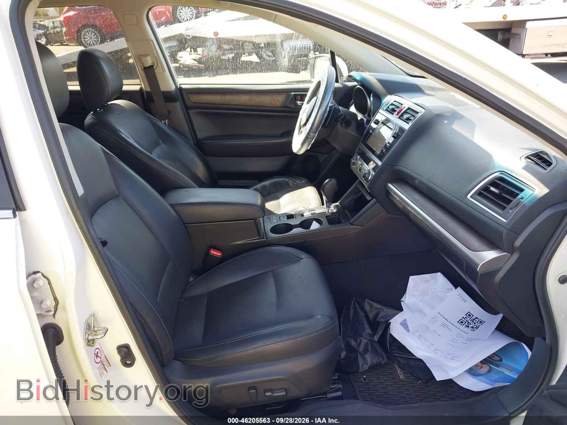 2016 SUBARU OUTBACK - VIN: 4S4BSENC4G3200533 - Фото 5