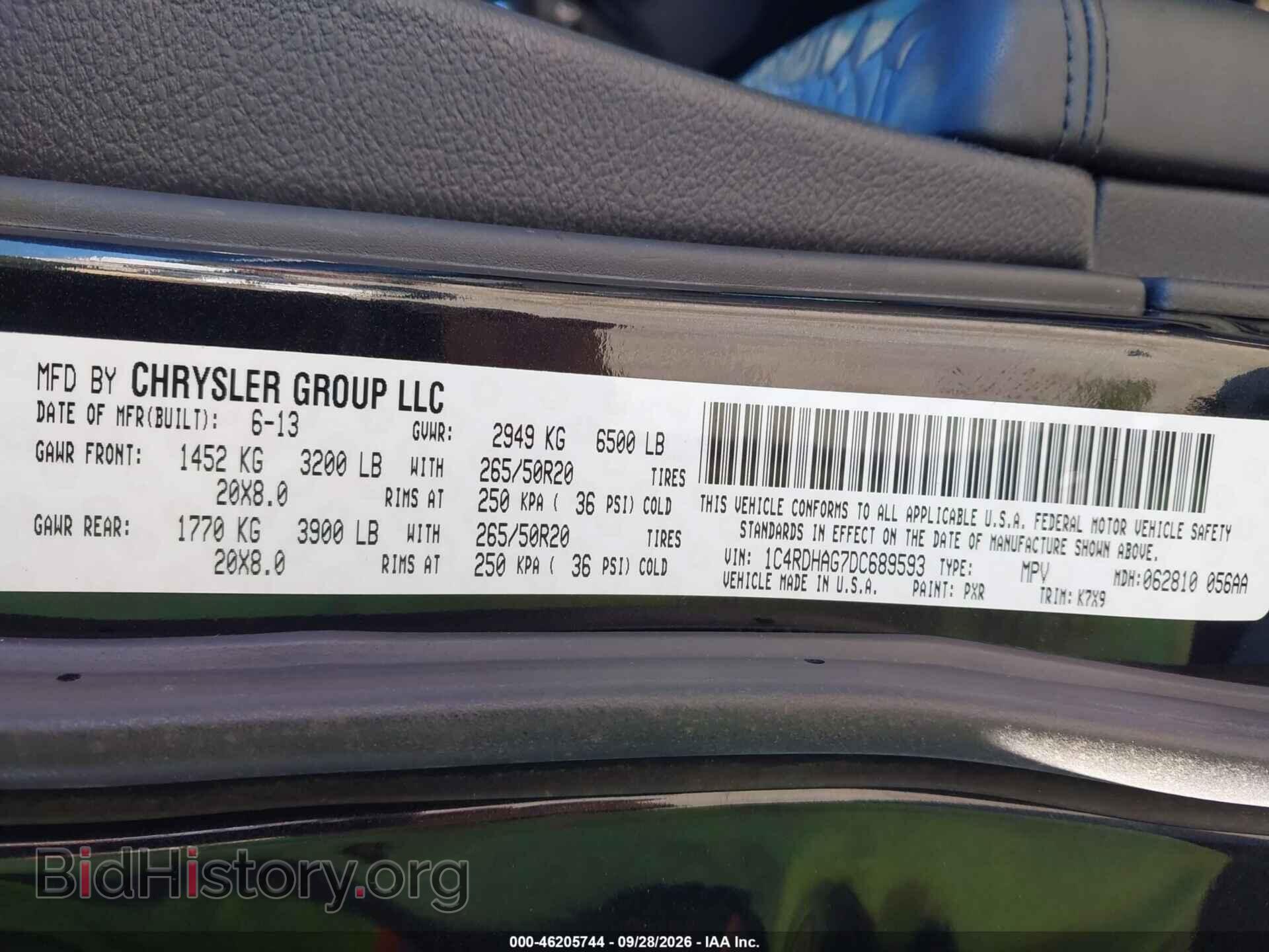 2013 DODGE DURANGO - VIN: 1C4RDHAG7DC689593 - Photo 9
