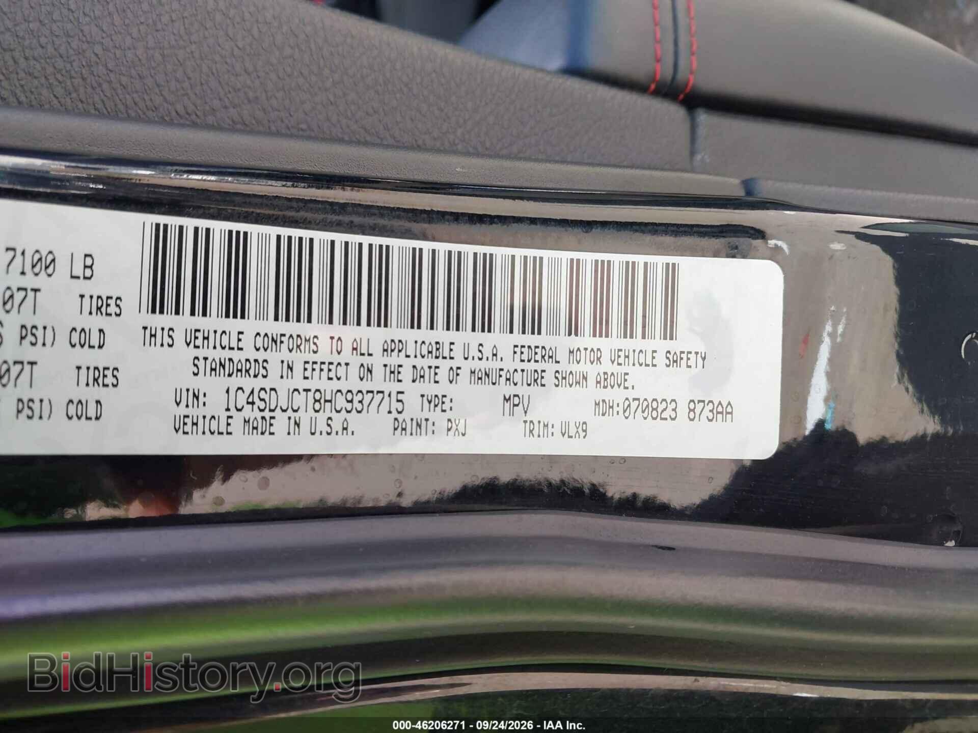 2017 DODGE DURANGO - VIN: 1C4SDJCT8HC937715 - Photo 9