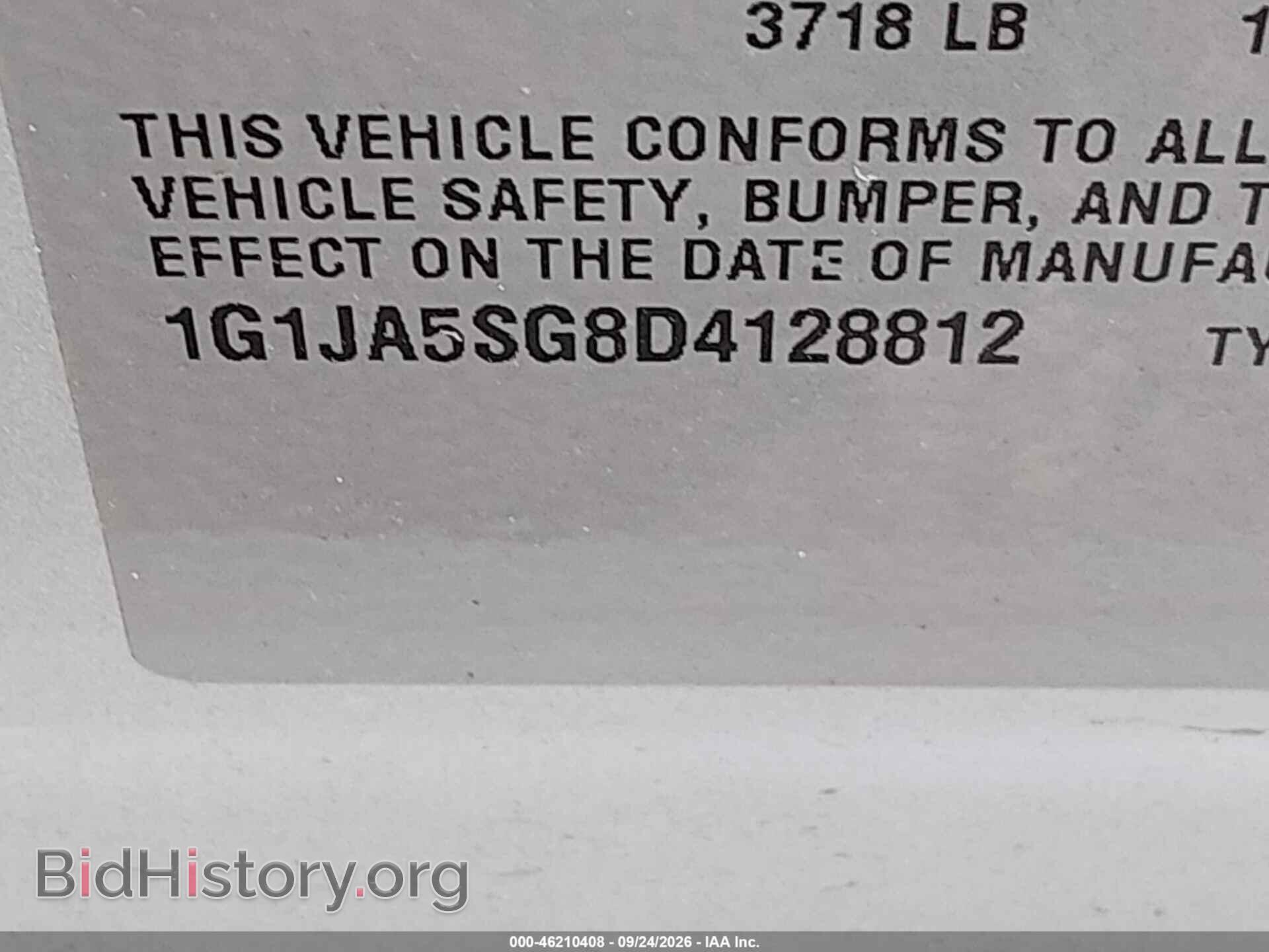 2013 CHEVROLET SONIC - VIN: 1G1JA5SG8D4128812 - Фото 9