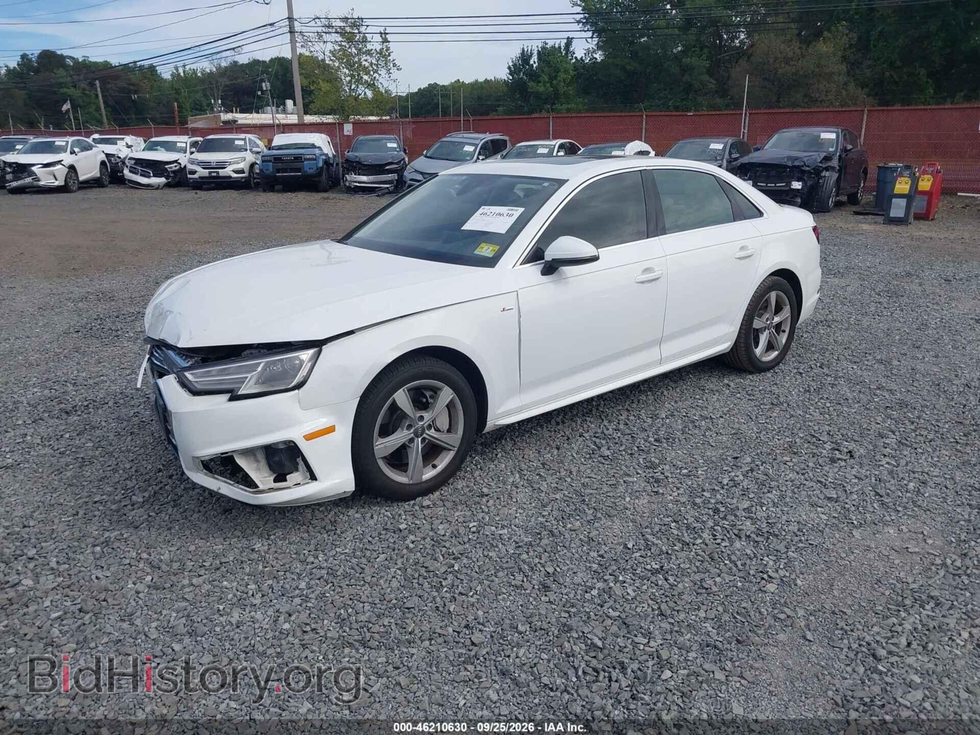 2019 AUDI A4 - VIN: WAUDNAF49KN020155 - Photo 2
