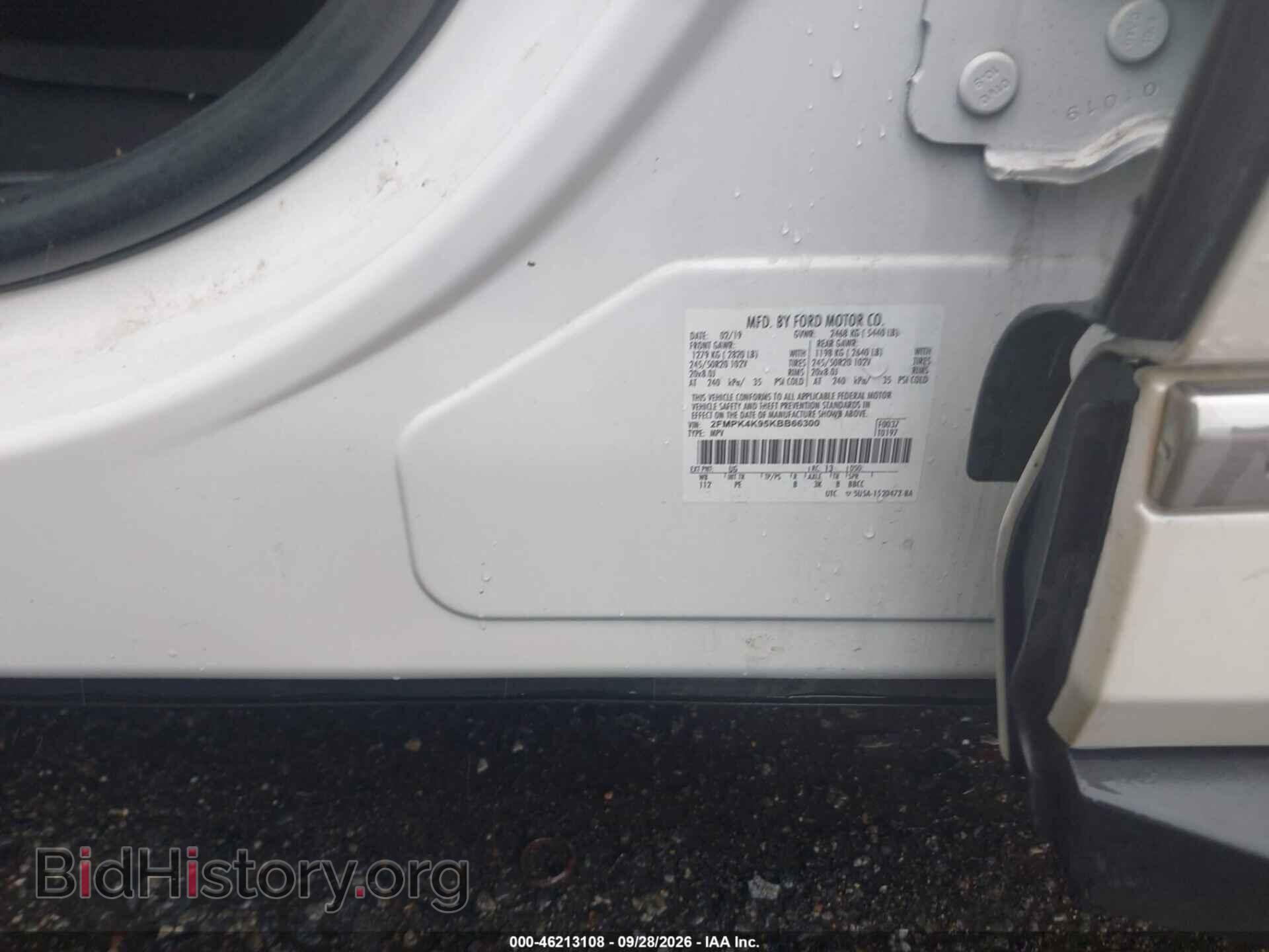 2019 FORD EDGE - VIN: 2FMPK4K95KBB66300 - Photo 9