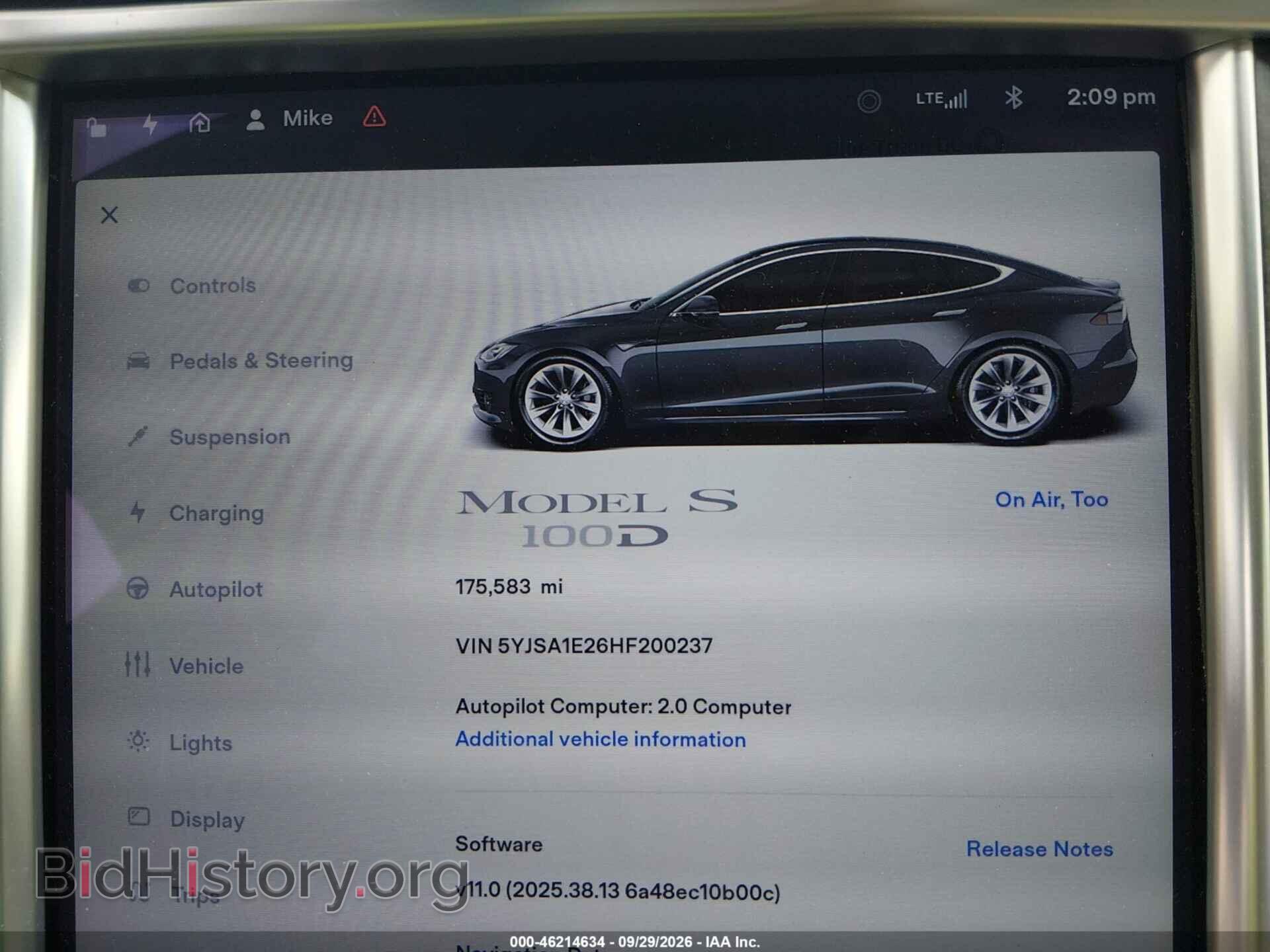 2017 TESLA MODEL S - VIN: 5YJSA1E26HF200237 - Photo 7