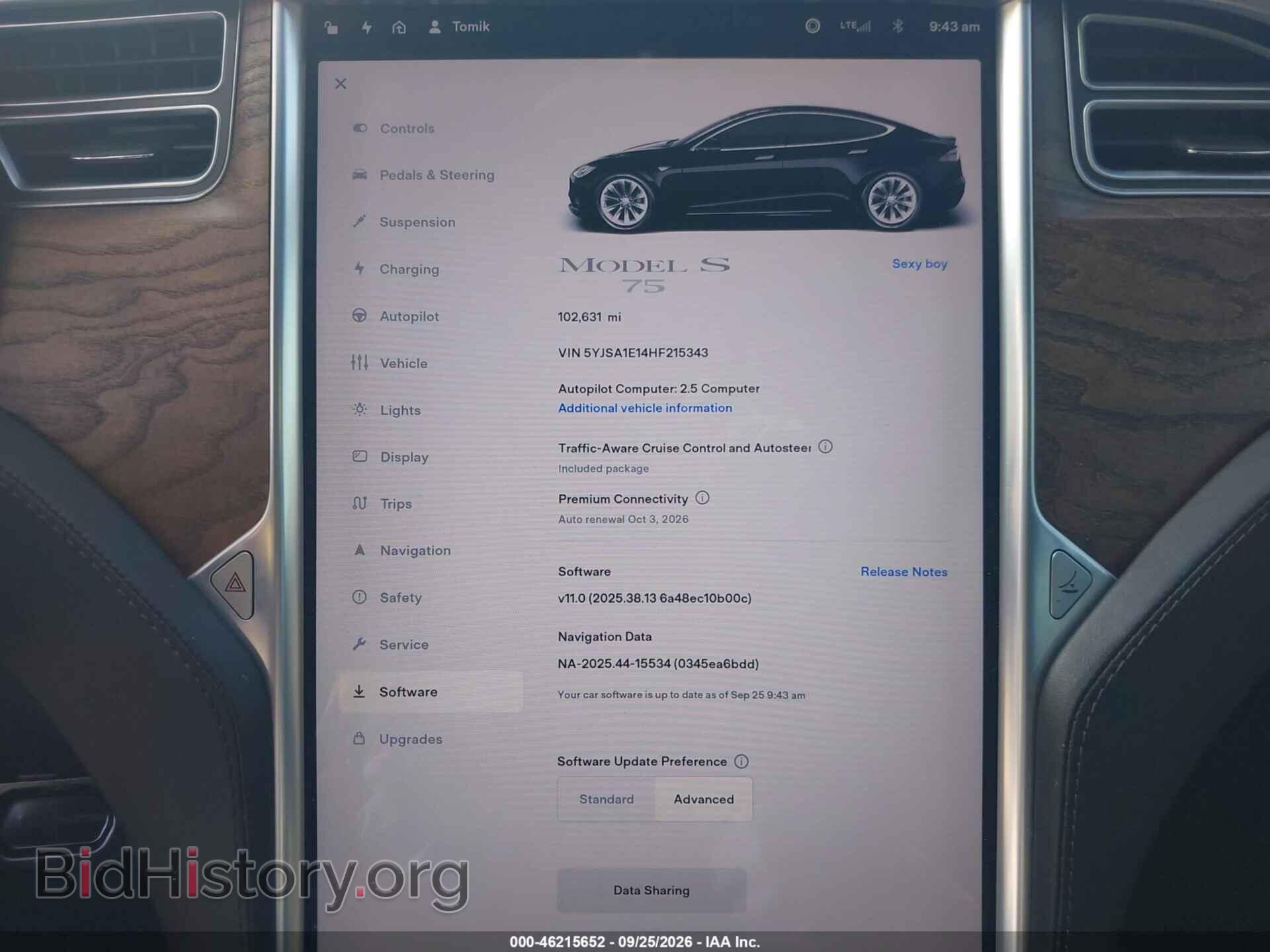 2017 TESLA MODEL S - VIN: 5YJSA1E14HF215343 - Photo 7