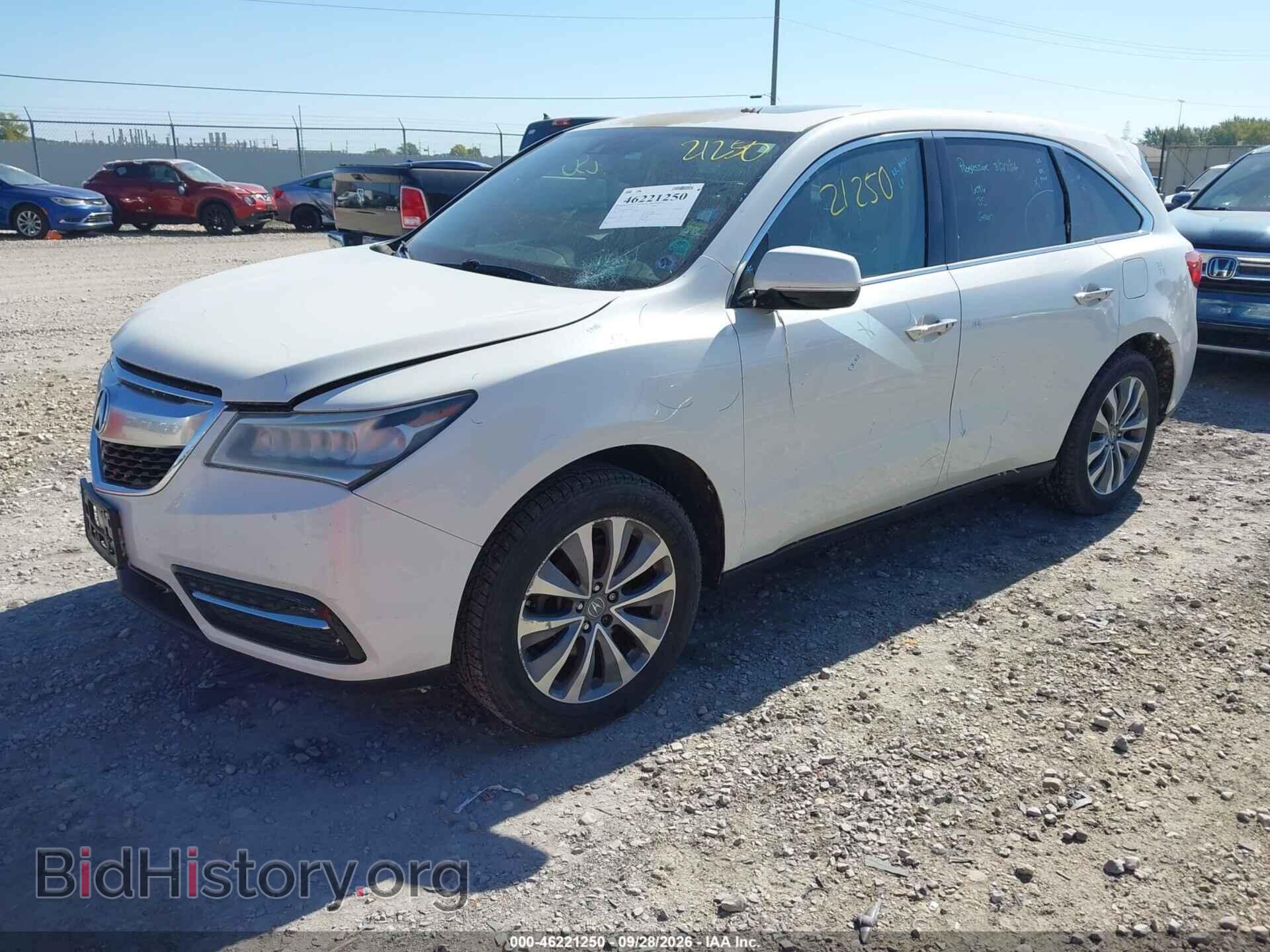 2014 ACURA MDX - VIN: 5FRYD4H42EB030016 - Photo 2