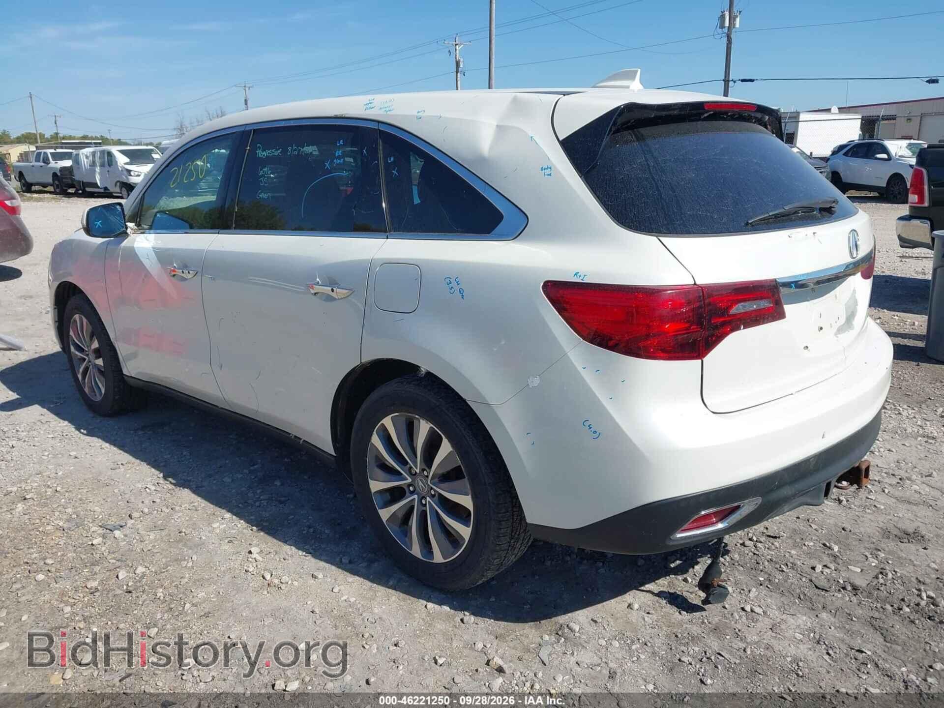 2014 ACURA MDX - VIN: 5FRYD4H42EB030016 - Photo 3