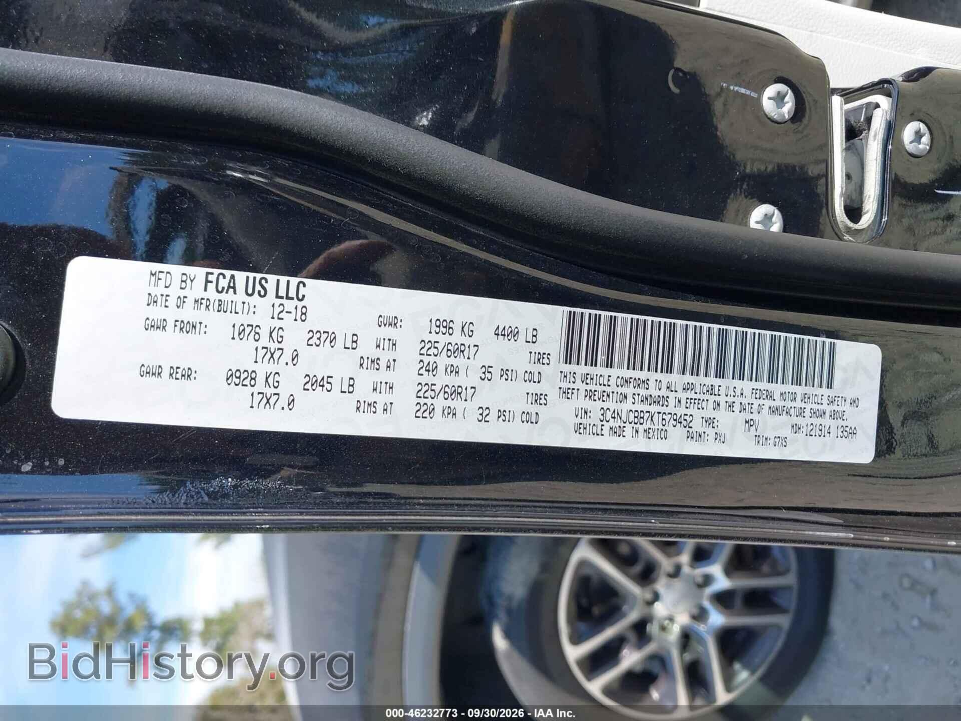 2019 JEEP COMPASS - VIN: 3C4NJCBB7KT679452 - Photo 9
