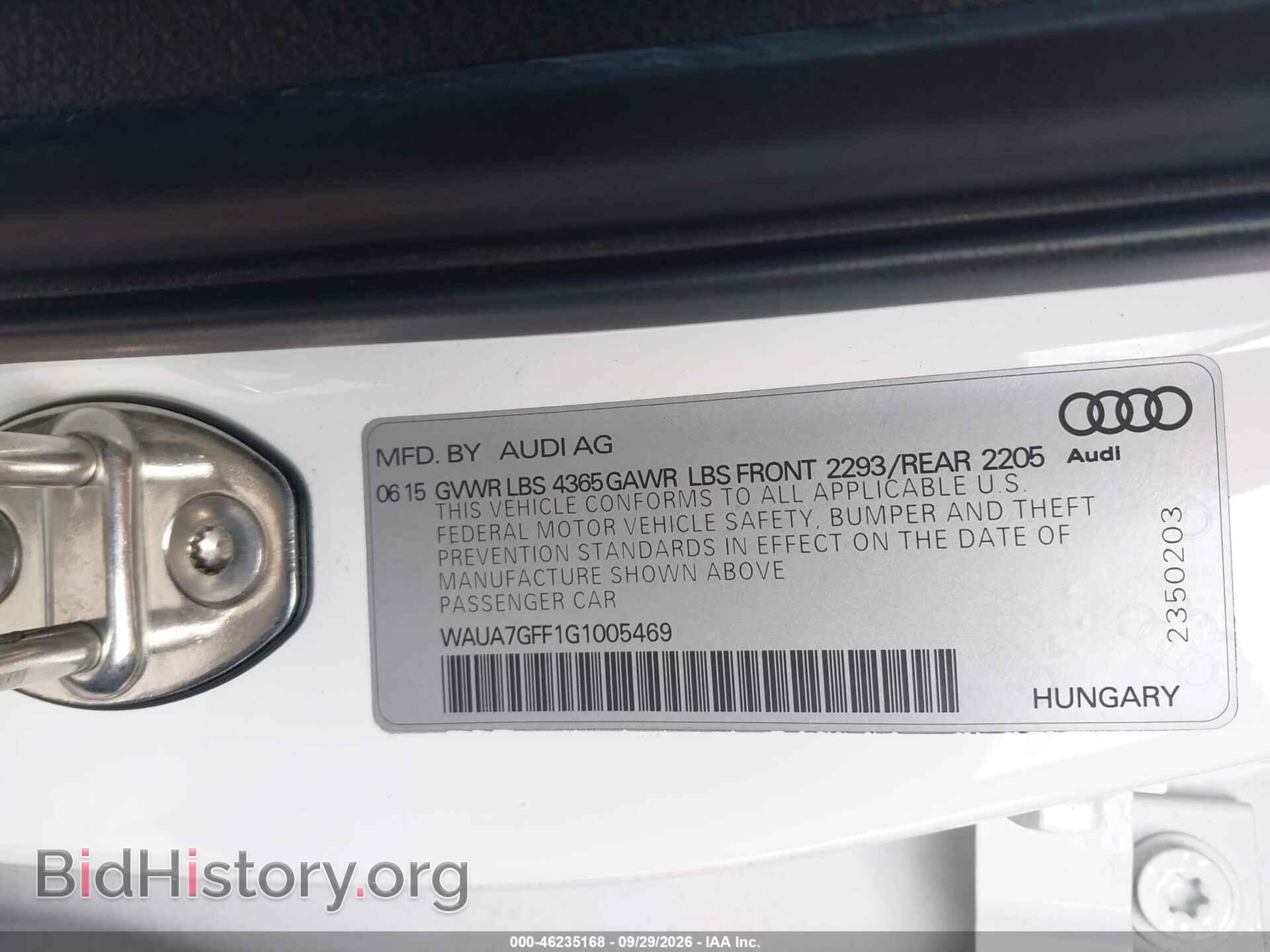2016 AUDI A3 - VIN: WAUA7GFF1G1005469 - Фото 9