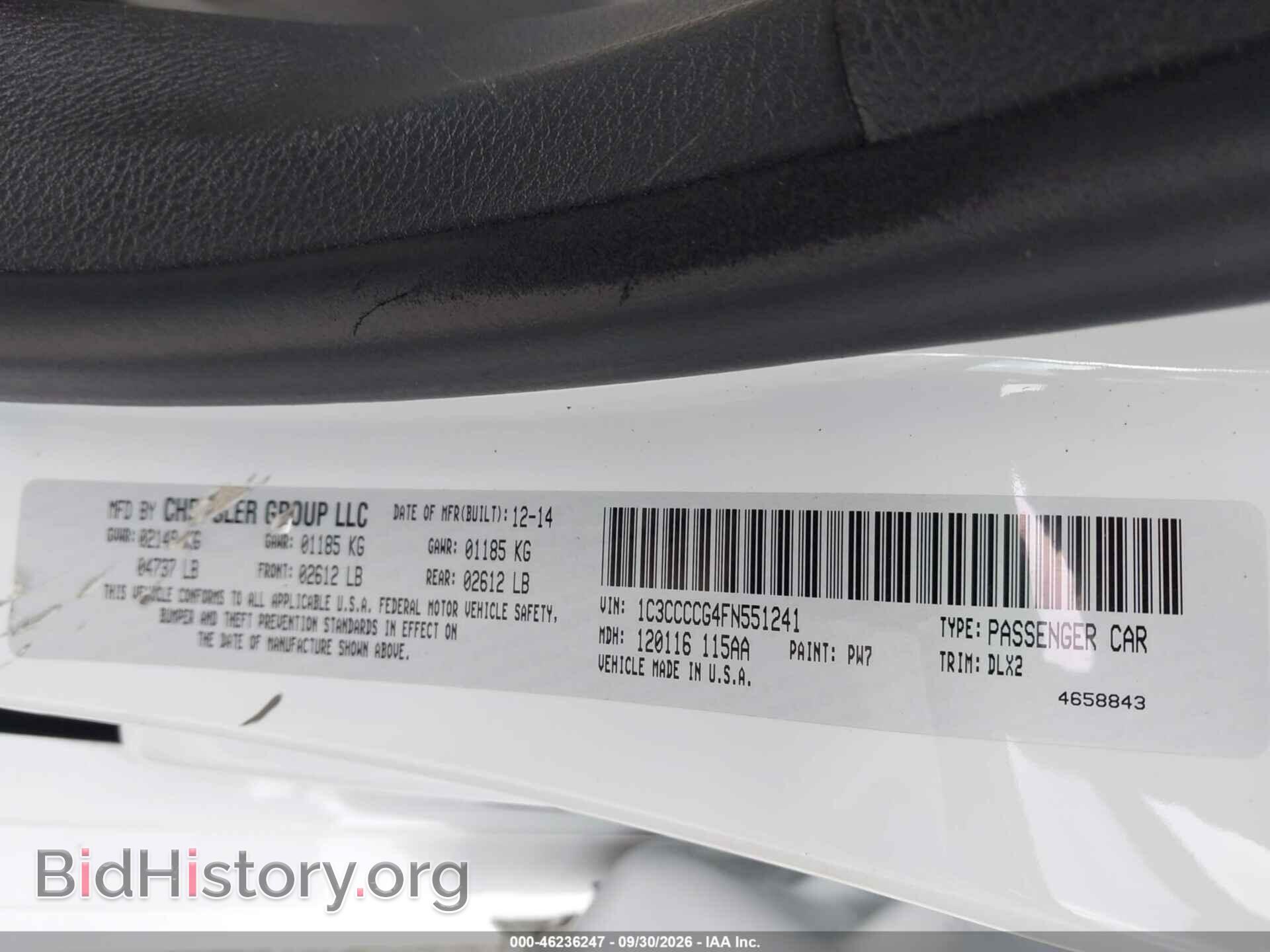 2015 CHRYSLER 200 - VIN: 1C3CCCCG4FN551241 - Photo 9