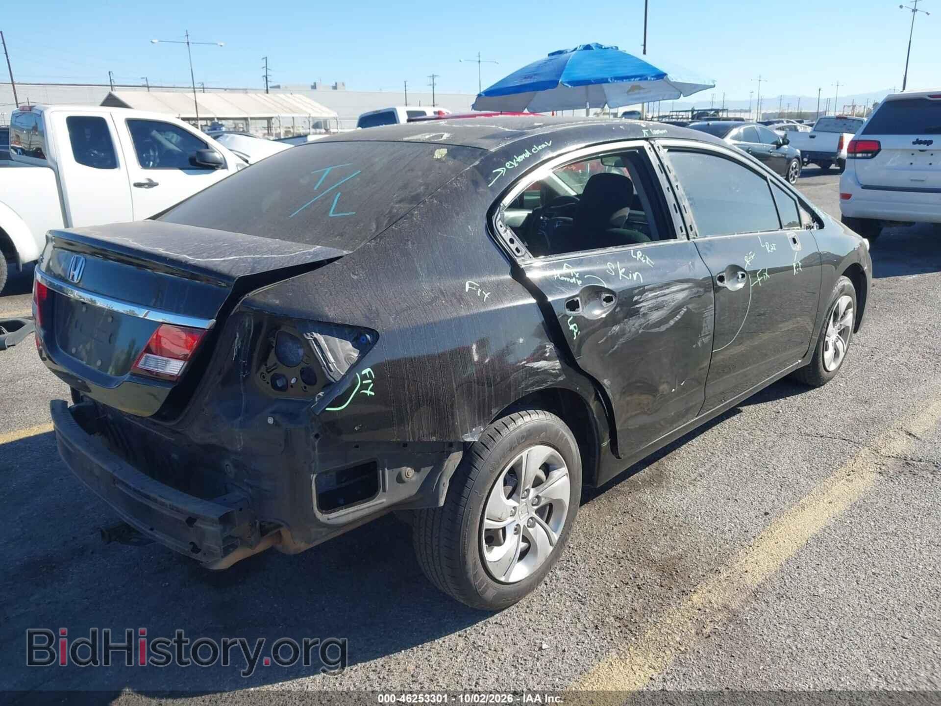 2013 HONDA CIVIC - VIN: 19XFB2E54DE037151 - Фото 4