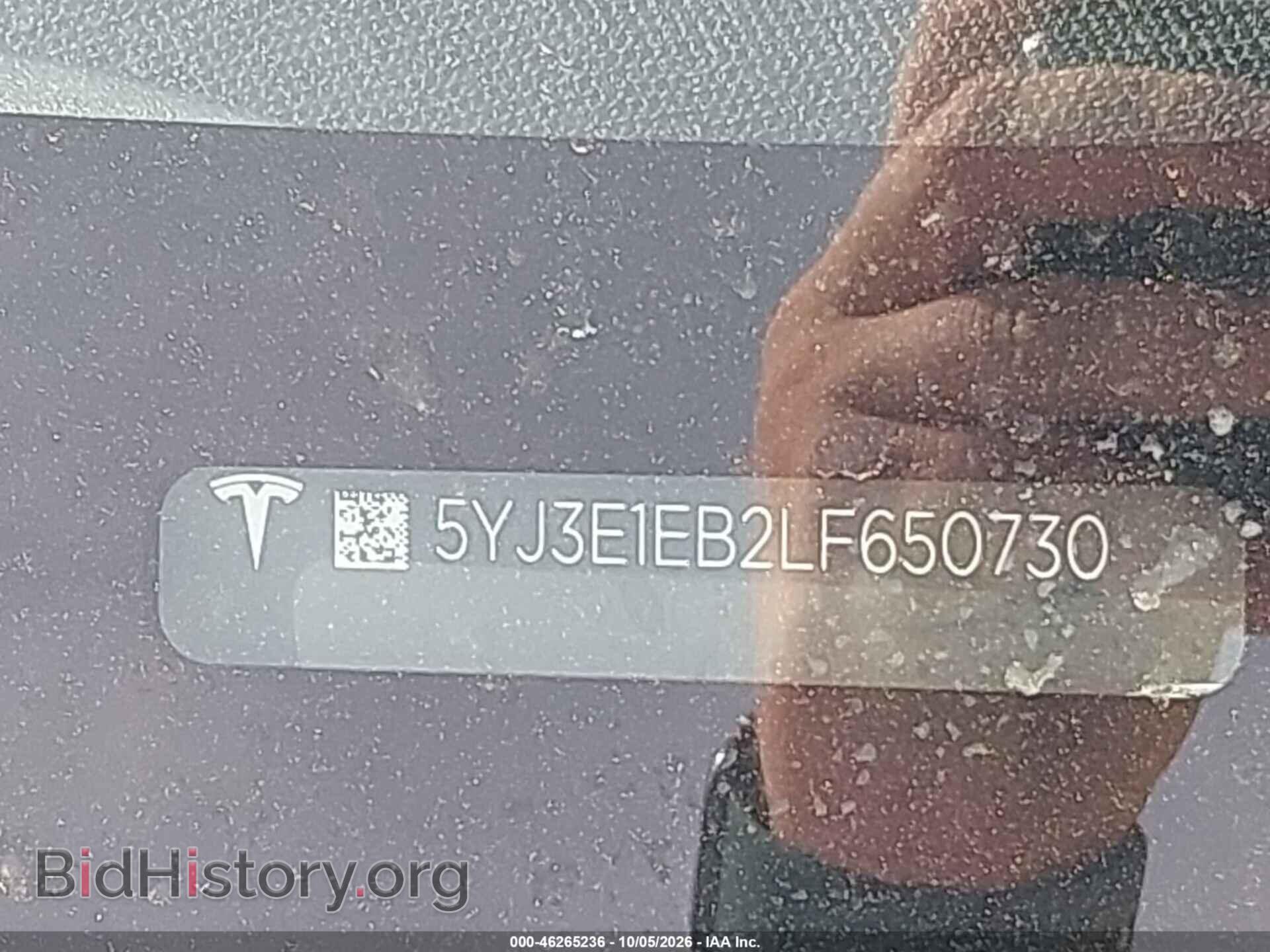 2020 TESLA MODEL 3 - VIN: 5YJ3E1EB2LF650730 - Фото 9