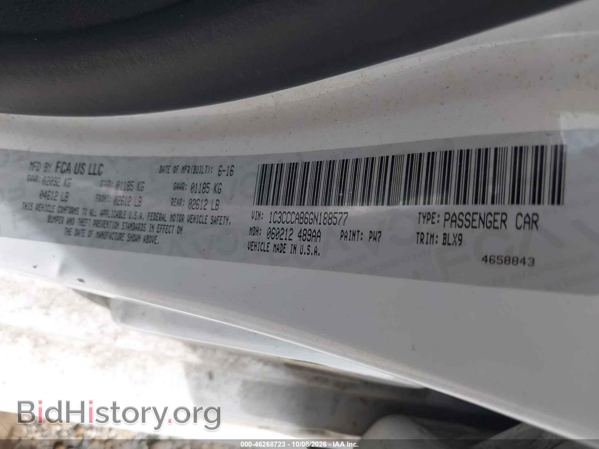 2016 CHRYSLER 200 - VIN: 1C3CCCAB6GN188577 - Photo 9