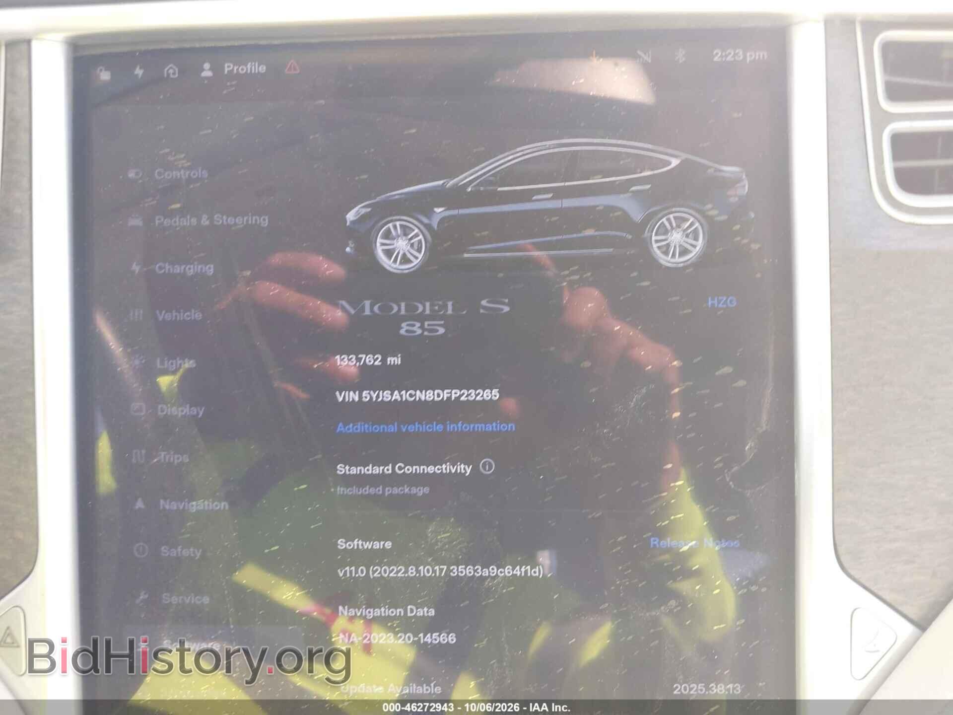 2013 TESLA MODEL S - VIN: 5YJSA1CN8DFP23265 - Photo 7