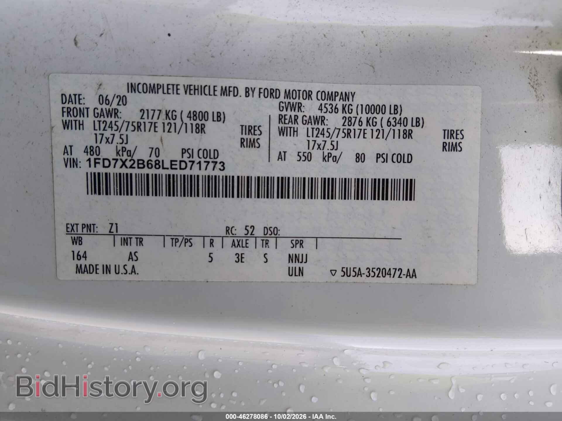 2020 FORD F-250 - VIN: 1FD7X2B68LED71773 - Photo 9