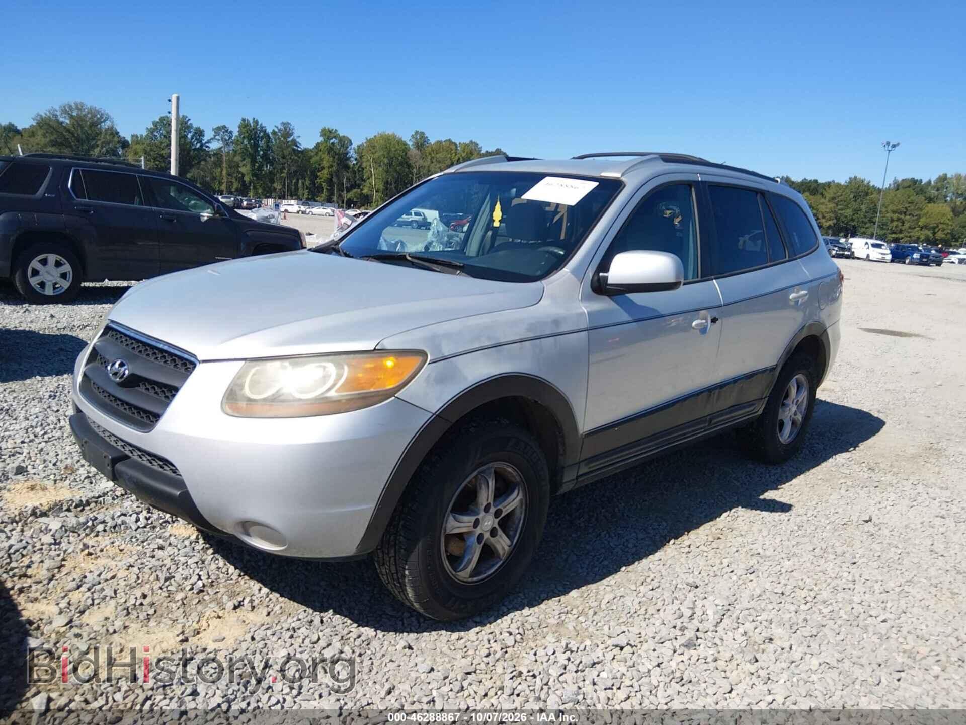 2007 HYUNDAI SANTA FE - VIN: 5NMSG73D17H066563 - Фото 2