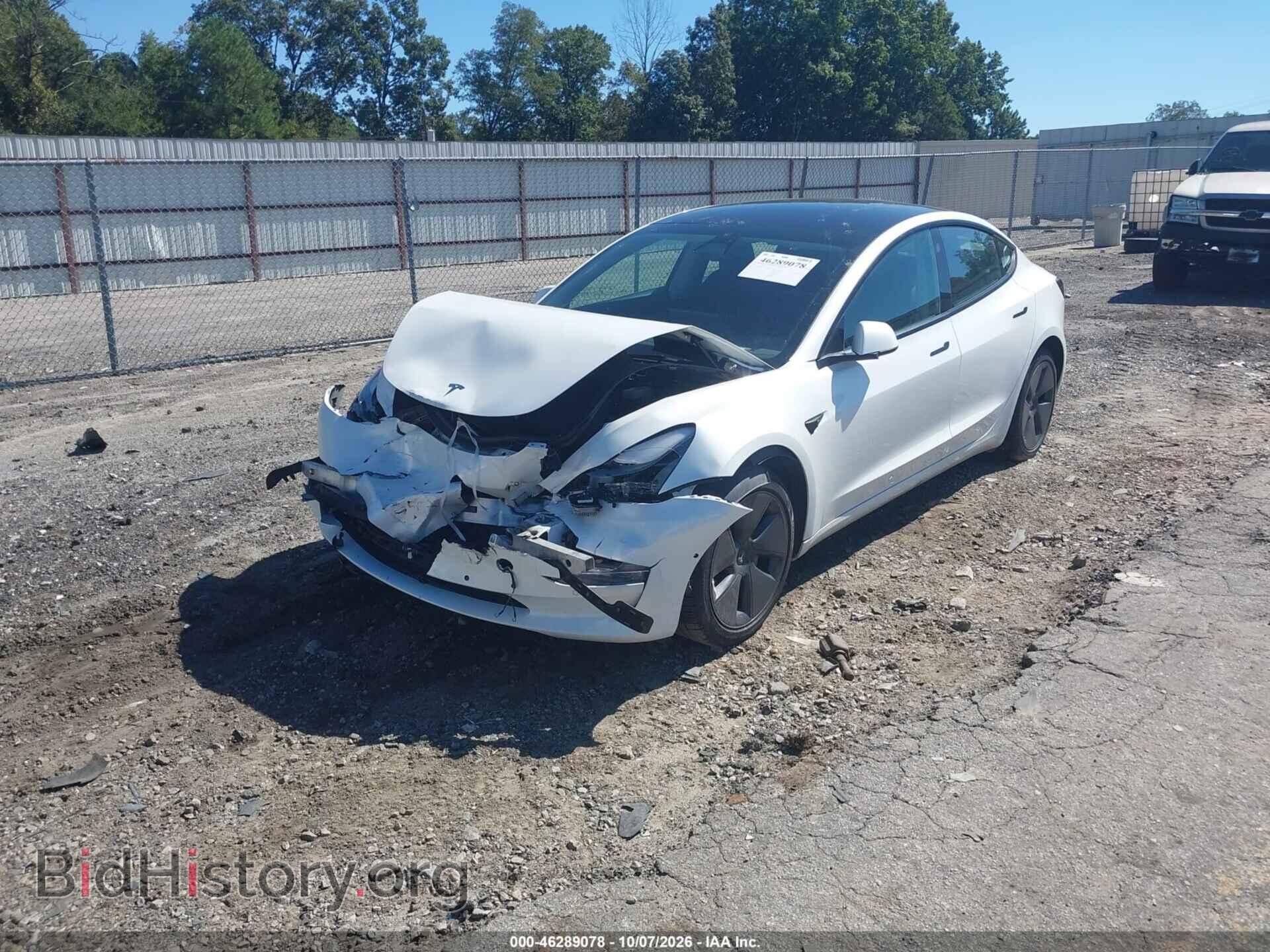 2022 TESLA MODEL 3 - VIN: 5YJ3E1EB9NF104347 - Фото 2
