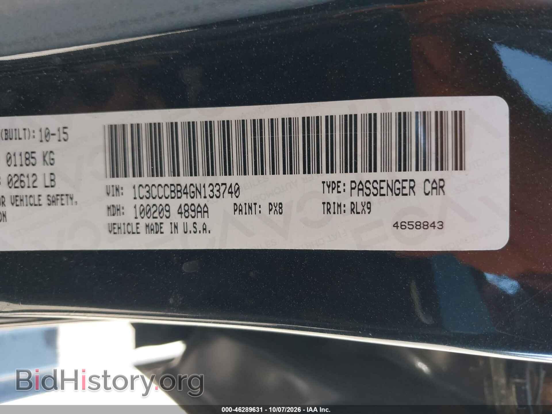 2016 CHRYSLER 200 - VIN: 1C3CCCBB4GN133740 - Photo 9