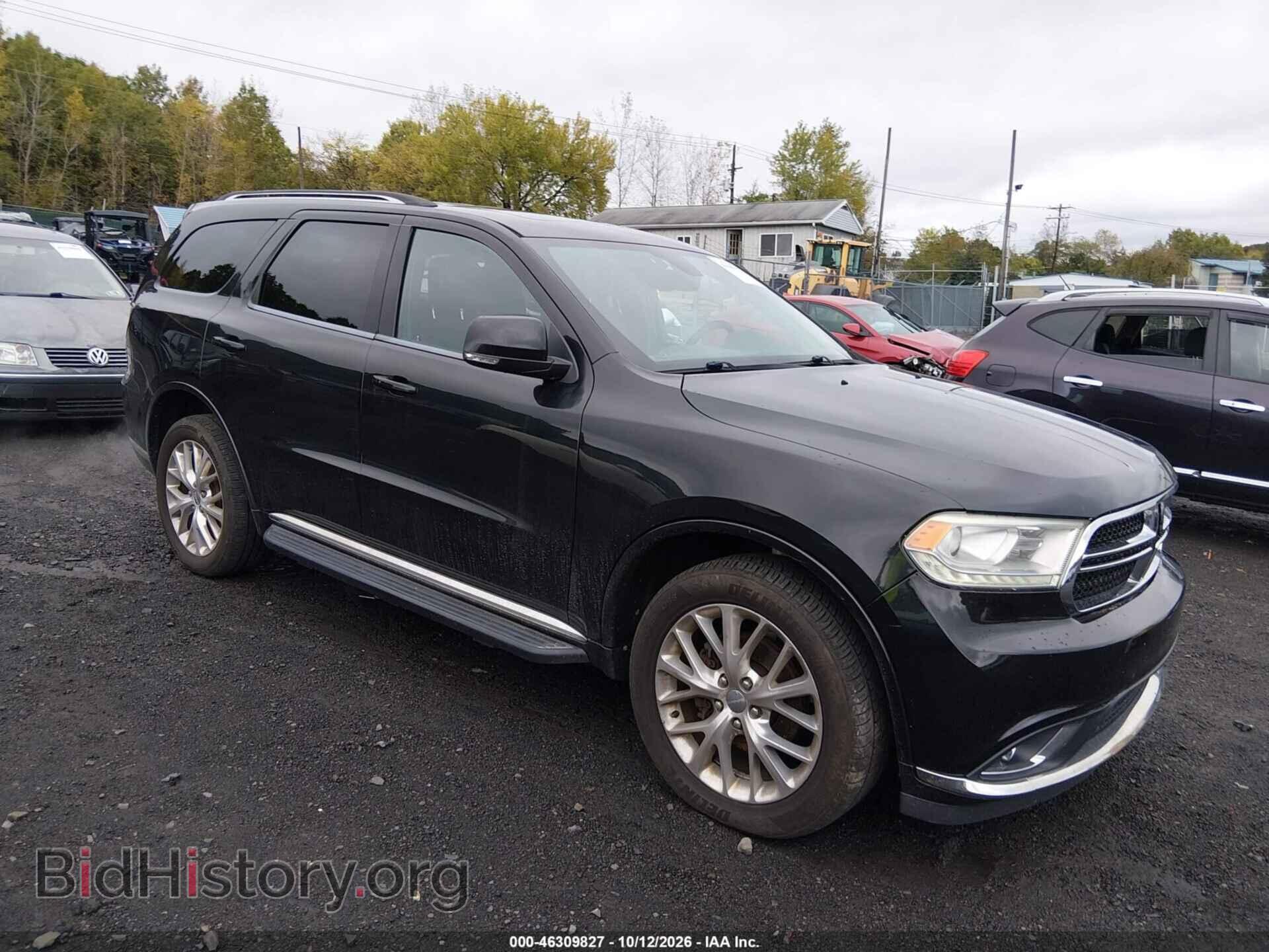 2016 Dodge DURANGO Limited (VIN 1C4RDJDG6GC309201) — фото 1 из 16, IAAI, повреждение: левый бок