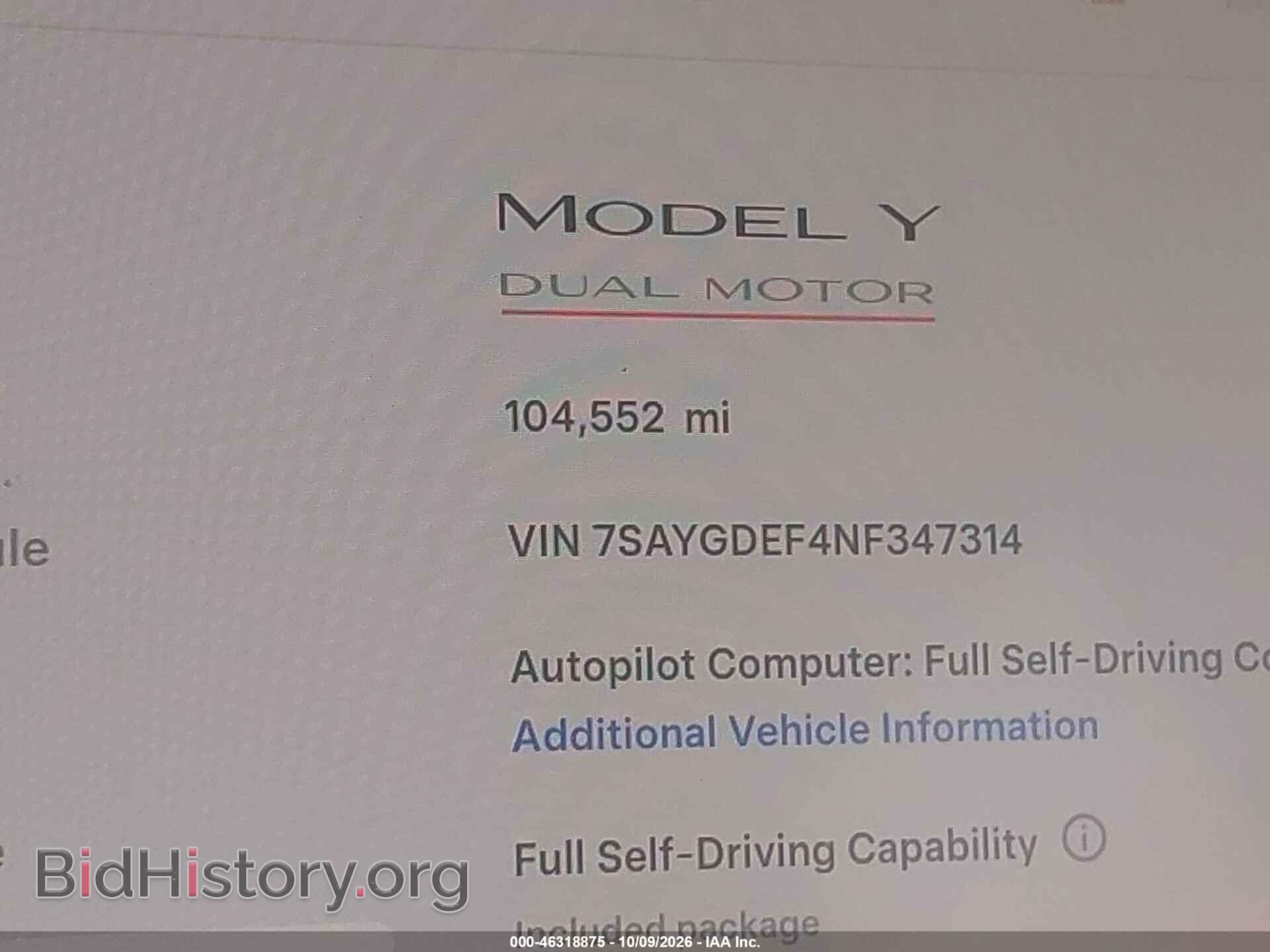 2022 TESLA MODEL Y - VIN: 7SAYGDEF4NF347314 - Фото 14