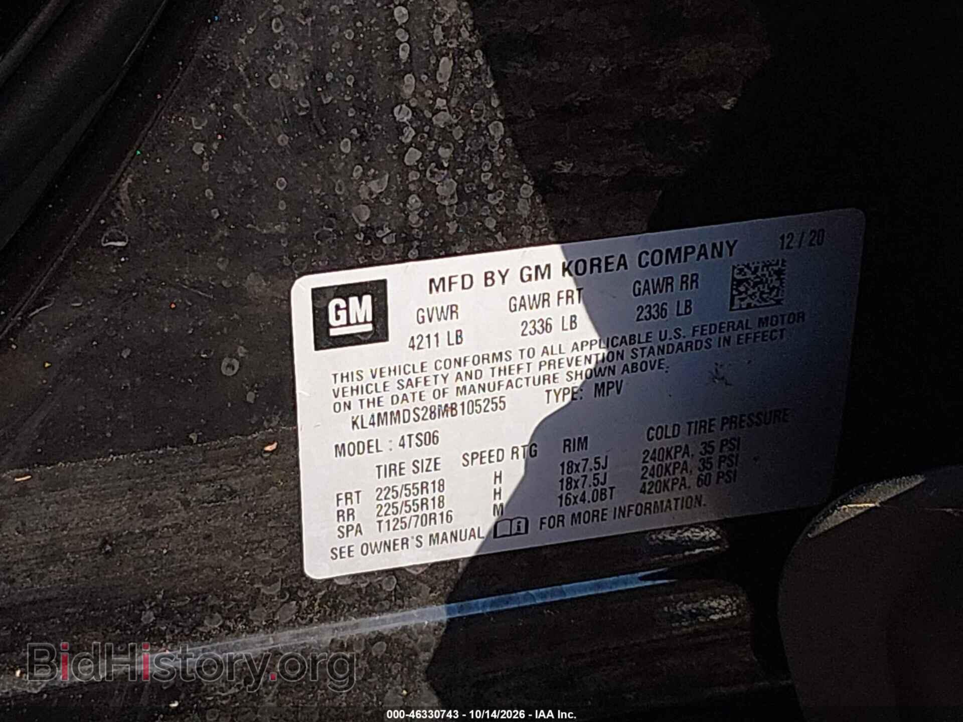 2021 BUICK ENCORE GX - VIN: KL4MMDS28MB105255 - Photo 9