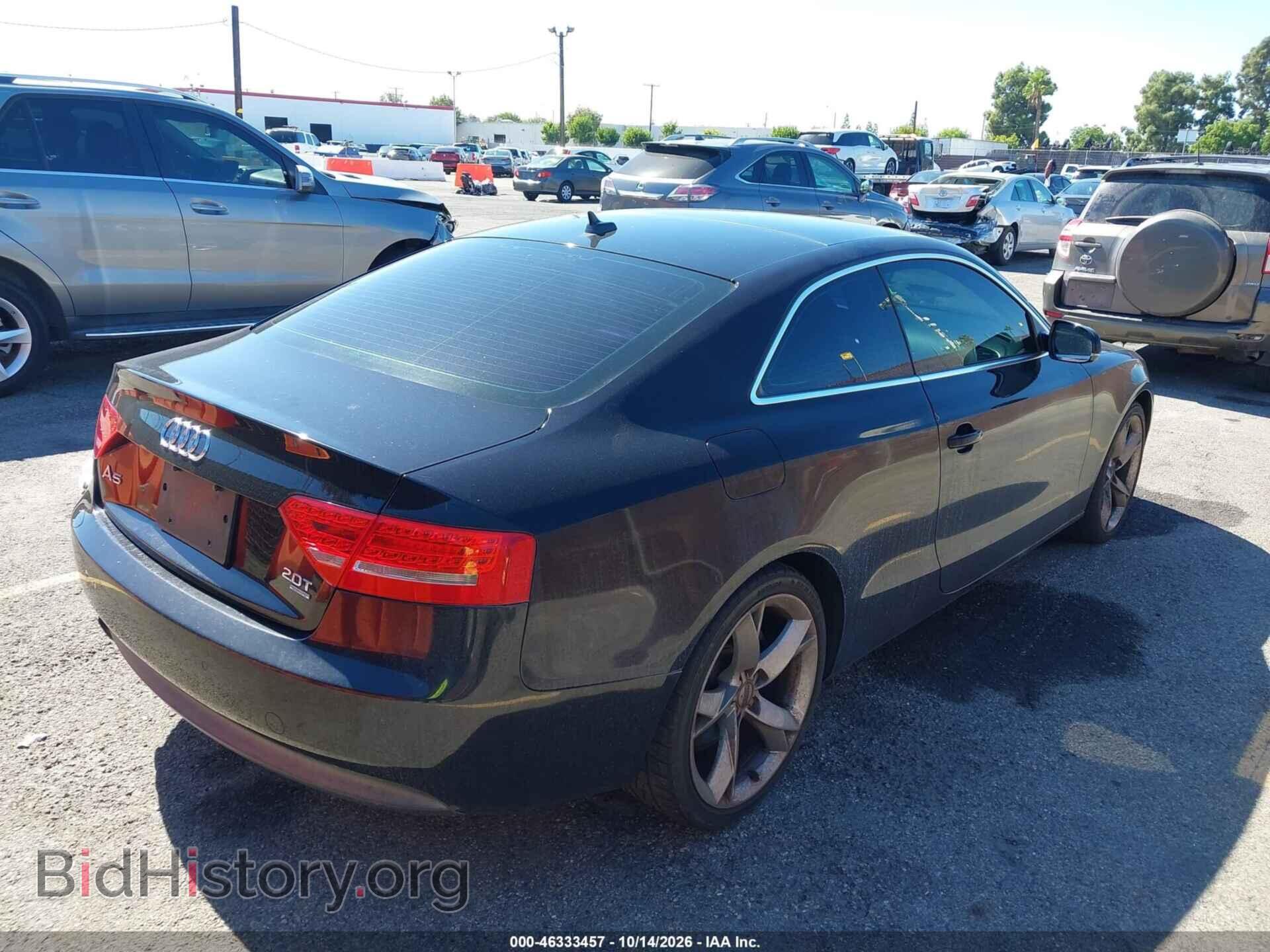 2012 AUDI A5 - VIN: WAULFAFR4CA002000 - Photo 4