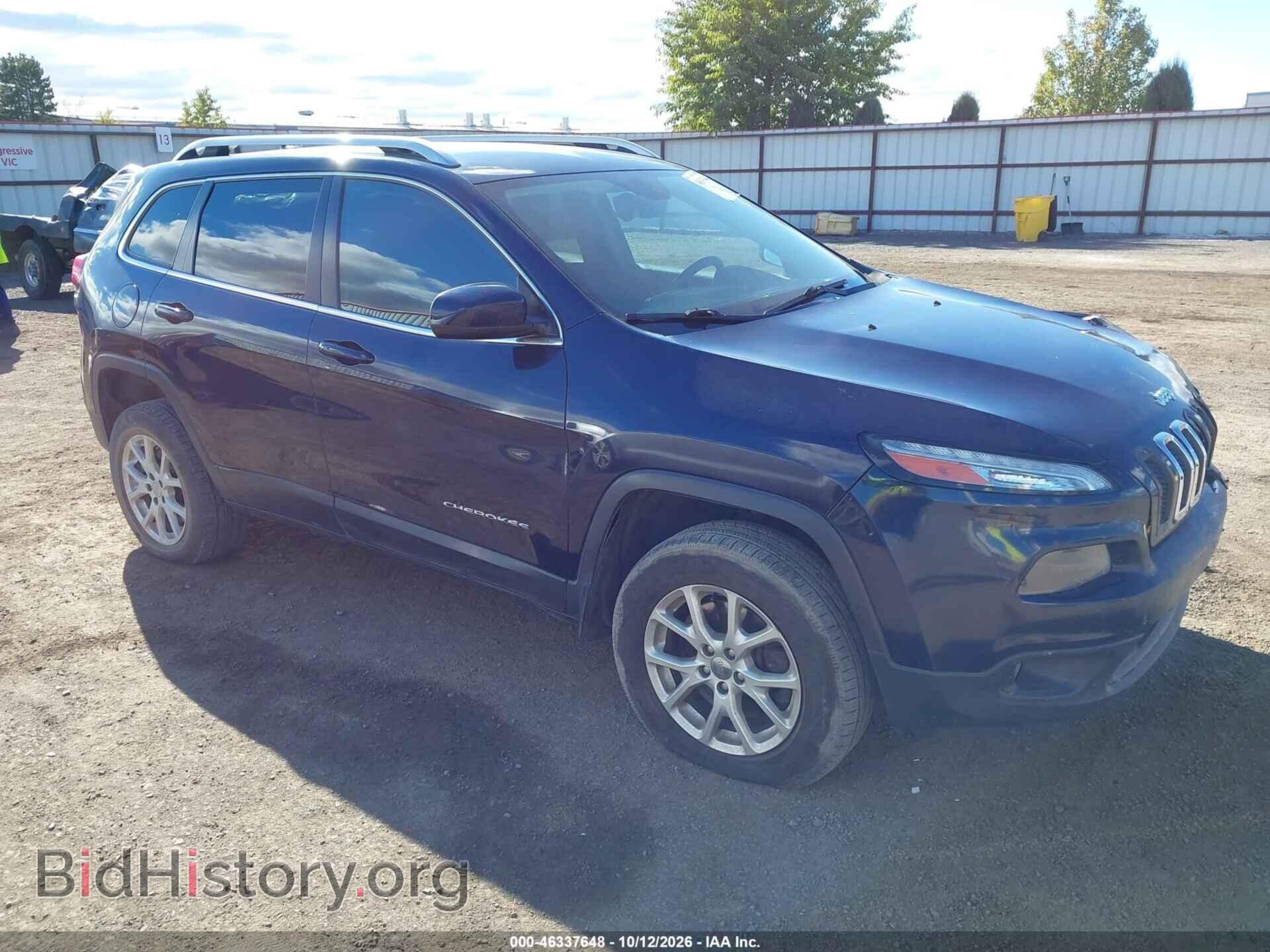 2015 Jeep CHEROKEE Latitude (VIN 1C4PJMCS2FW515099) — фото 1 из 17, IAAI, повреждение: передняя часть