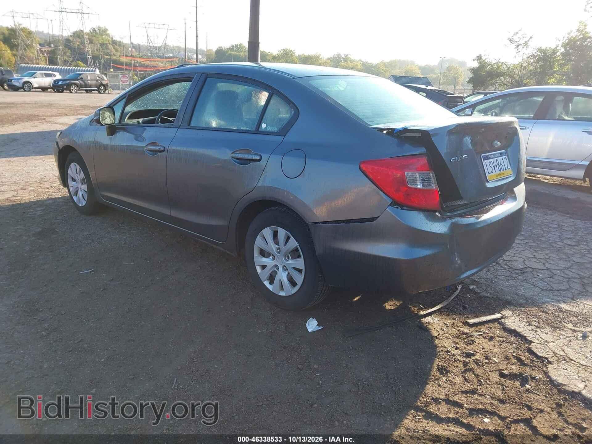 2012 Honda CIVIC (VIN 19XFB2F54CE342016) — фото 3 из 11