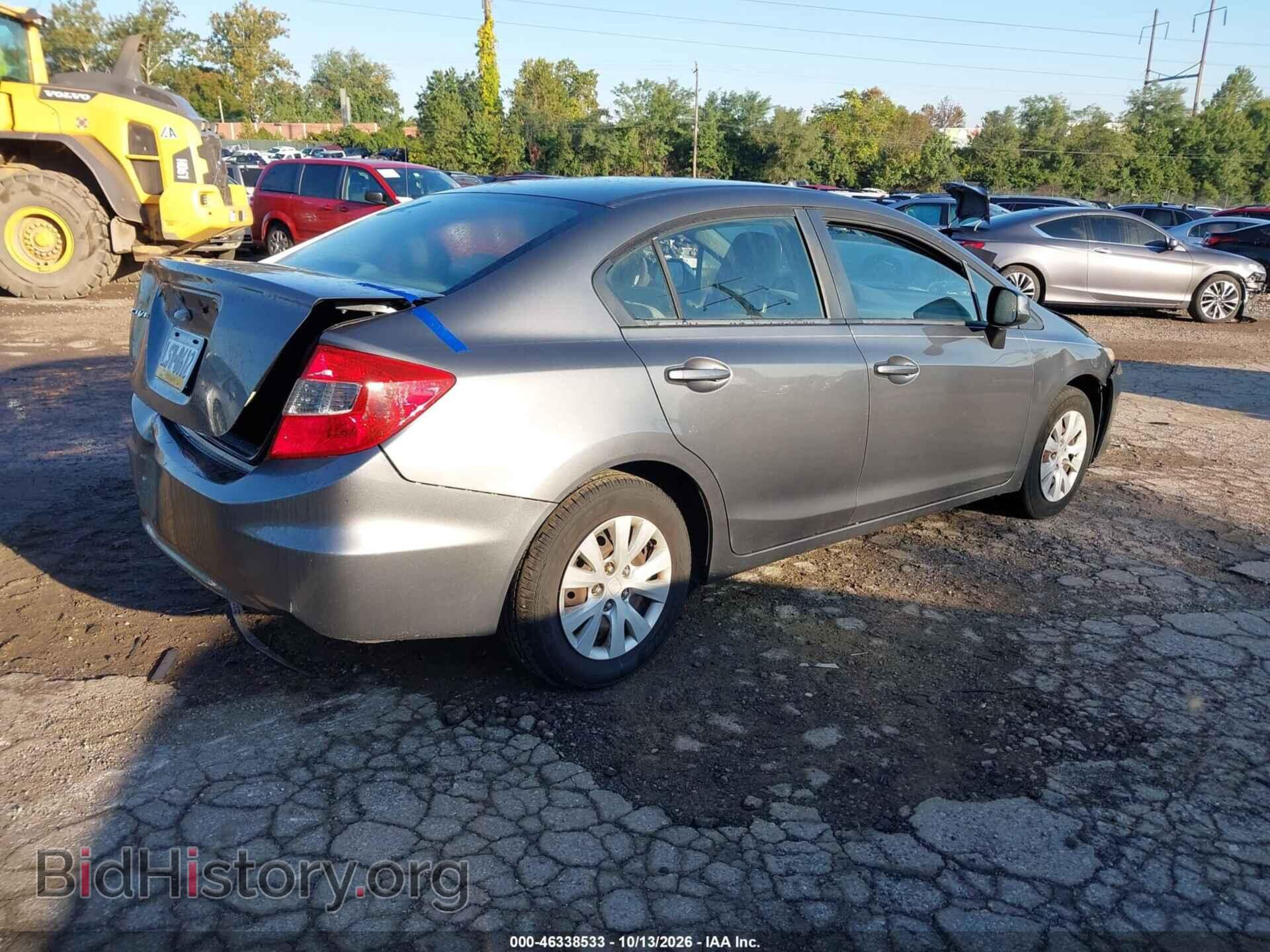 2012 Honda CIVIC (VIN 19XFB2F54CE342016) — фото 4 из 11
