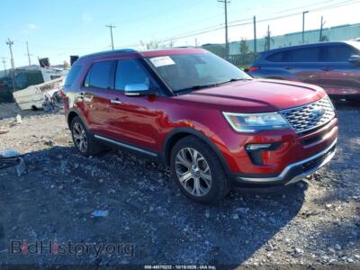 2019 Ford EXPLORER Platinum, red — VIN 1FM5K8HT4KGA67736, IAAI