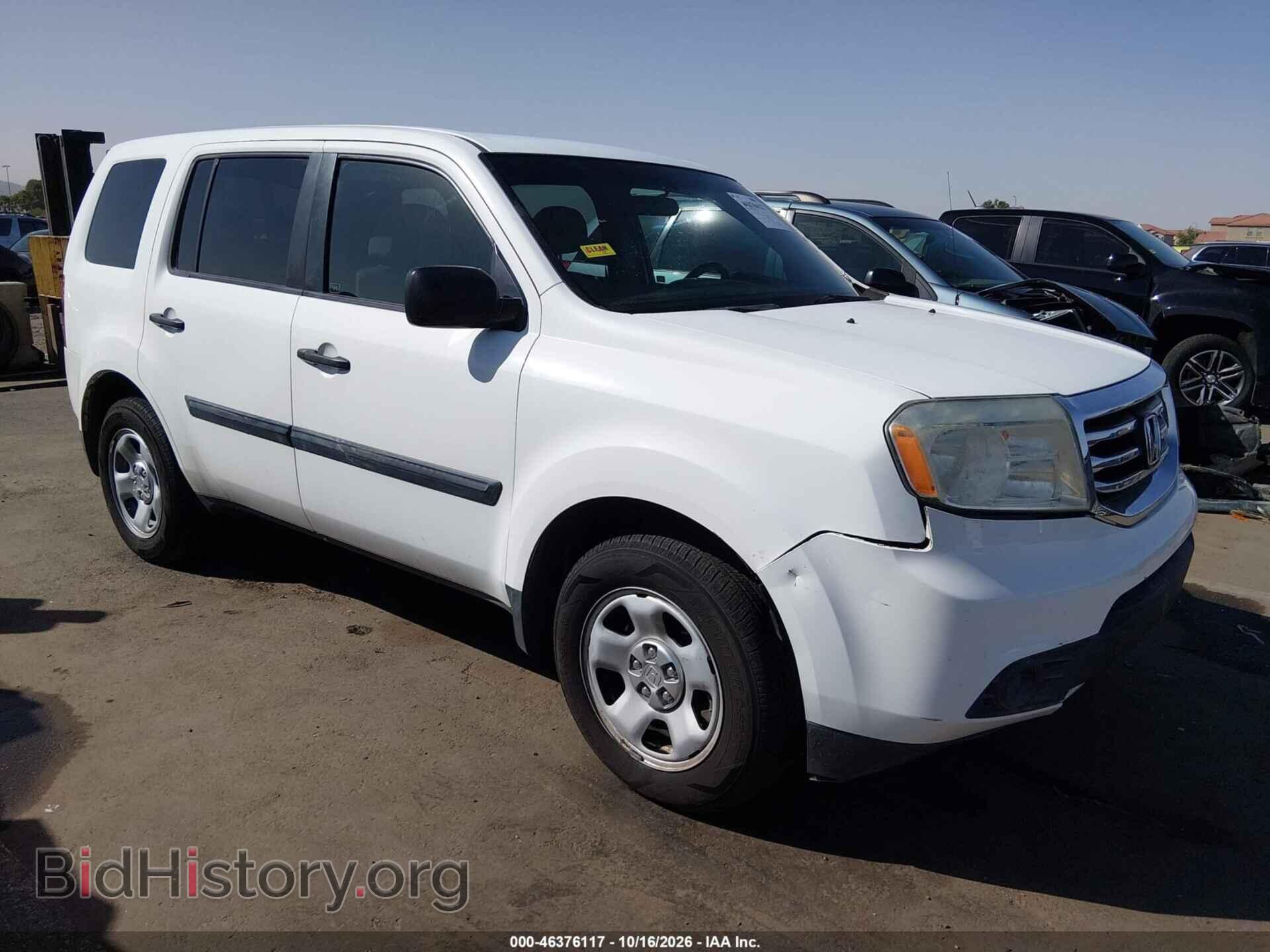 Photo 5FNYF3H2XCB005270 - HONDA PILOT 2012