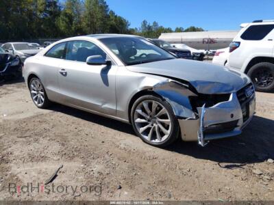 2013 Audi A5 2.0T Premium, champagne — VIN WAULFAFR1DA038986, IAAI