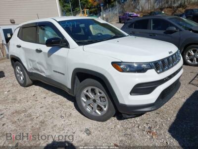 2025 Jeep COMPASS Sport 4X4, white — VIN 3C4NJDAN2ST539391, IAAI