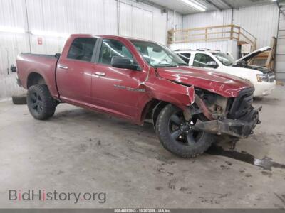 2012 RAM 1500 SLT, maroon — VIN 1C6RD7LT4CS295551, IAAI