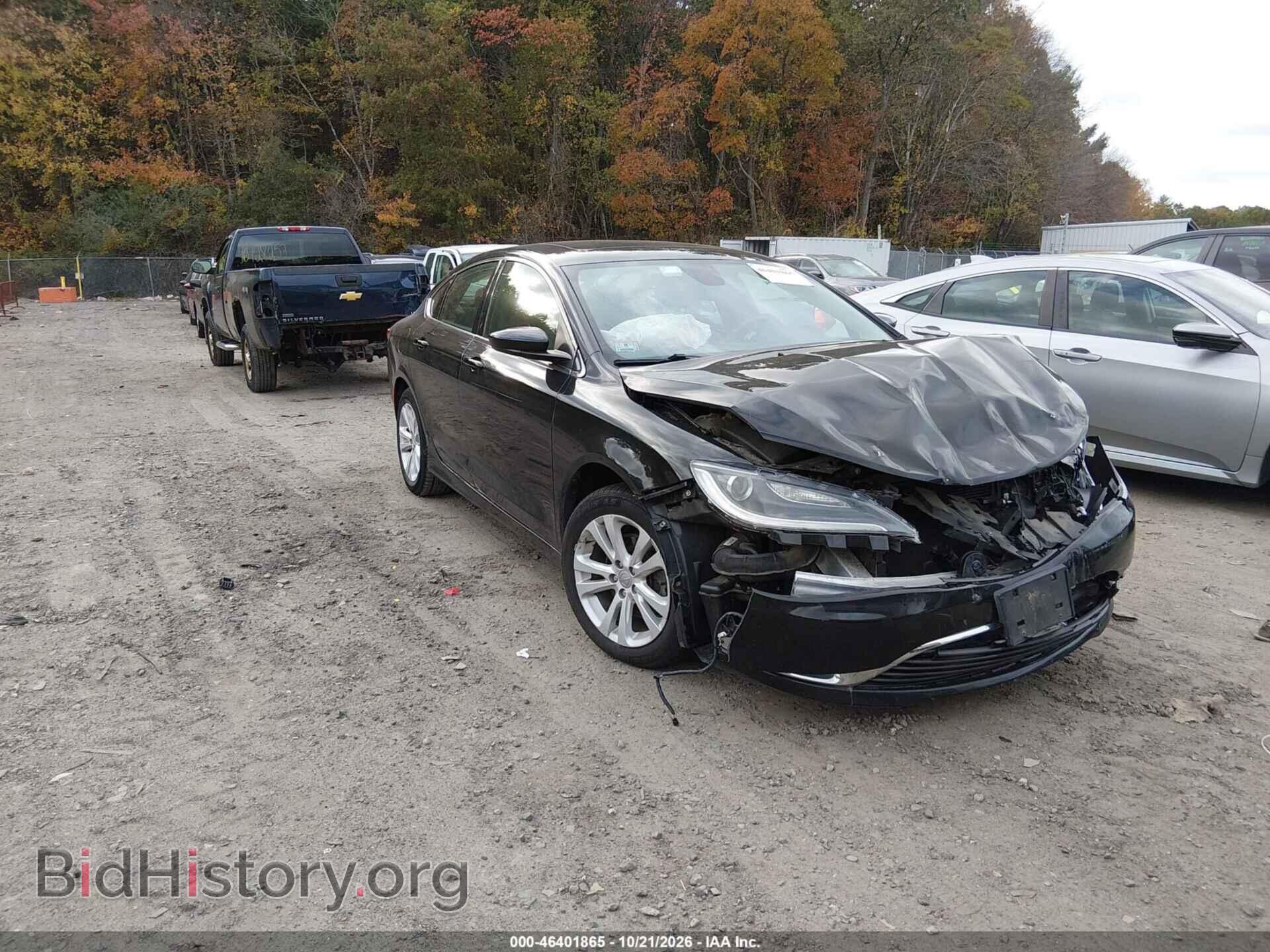 2016 Chrysler 200 Limited (VIN 1C3CCCAB5GN102014) — photo 1 of 11, IAAI, damage: front end