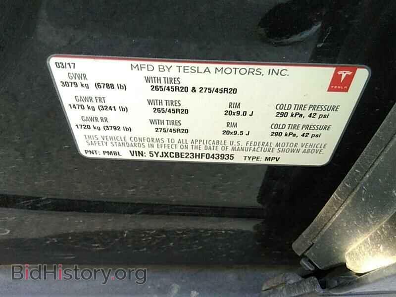 2017 Tesla Model X - VIN: 5YJXCBE23HF043935 - Photo 6