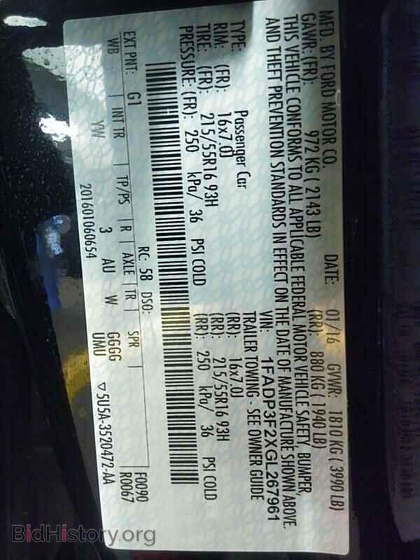 2016 Ford Focus - VIN: 1FADP3F2XGL267961 - Photo 6