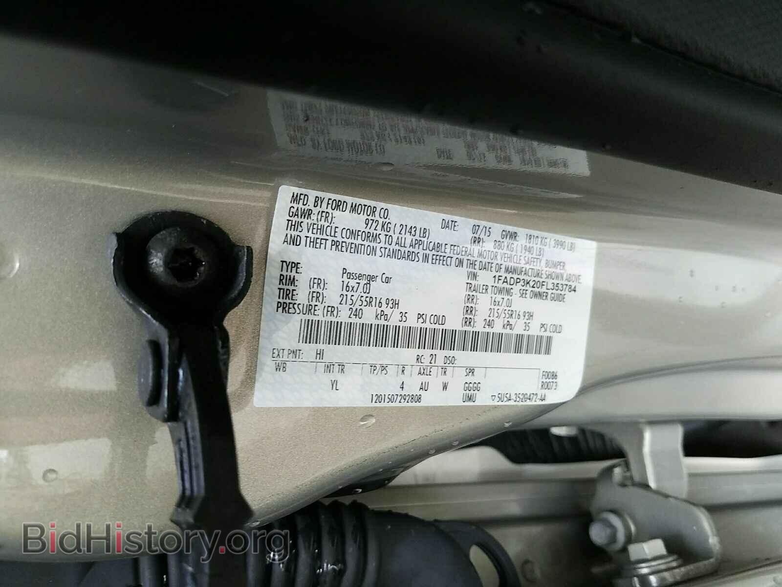 2015 Ford Focus - VIN: 1FADP3K20FL353784 - Фото 6