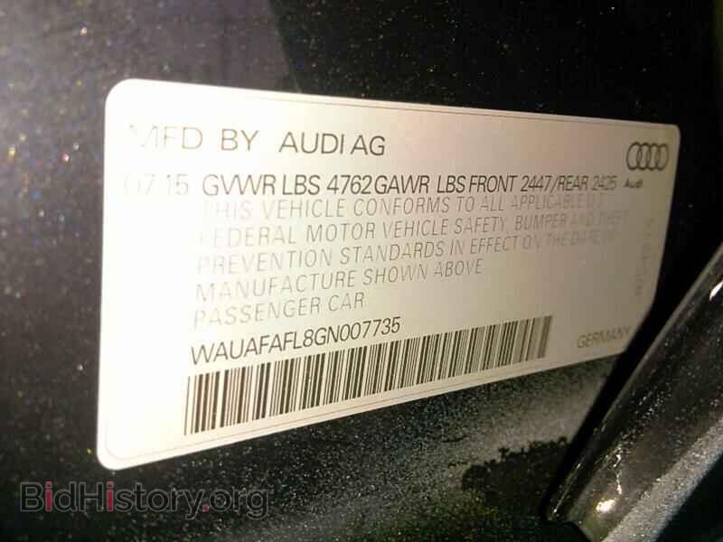 2016 Audi A4 - VIN: WAUAFAFL8GN007735 - Фото 6
