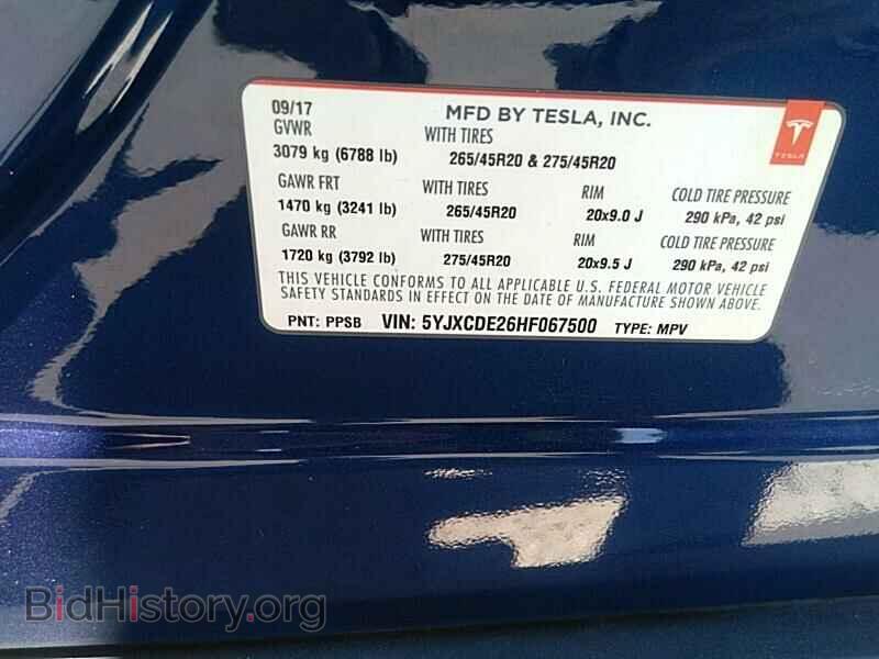 2017 Tesla Model X - VIN: 5YJXCDE26HF067500 - Photo 6