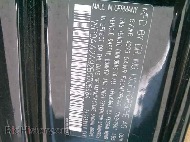 2011 Porsche 911 - VIN: WP0AA2A92BS706484 - Фото 6