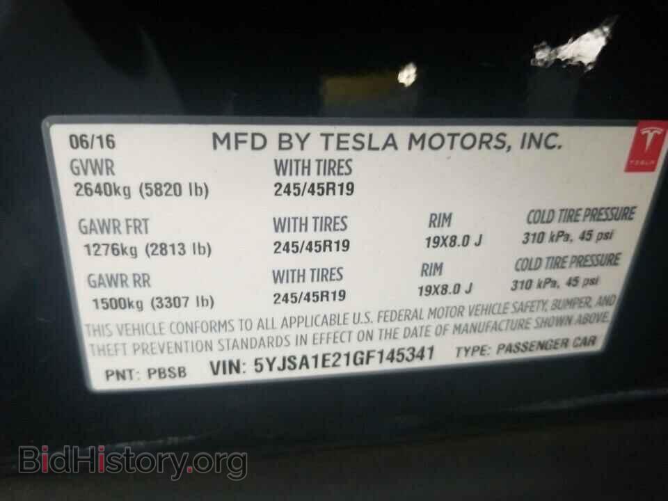 2016 Tesla Model S - VIN: 5YJSA1E21GF145341 - Фото 6