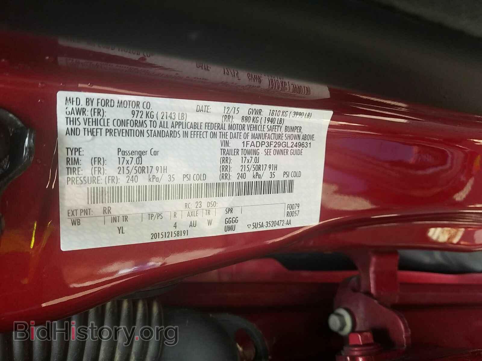 2016 Ford Focus - VIN: 1FADP3F29GL249631 - Photo 6