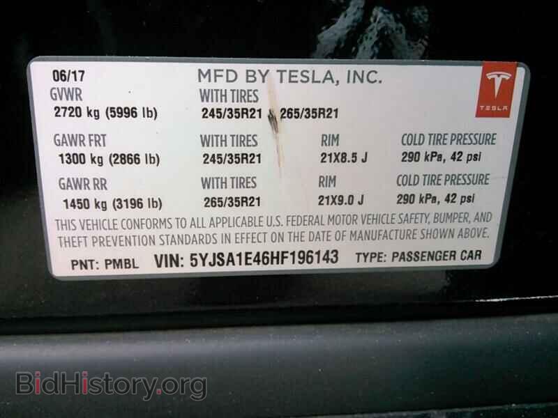2017 Tesla Model S - VIN: 5YJSA1E46HF196143 - Photo 6