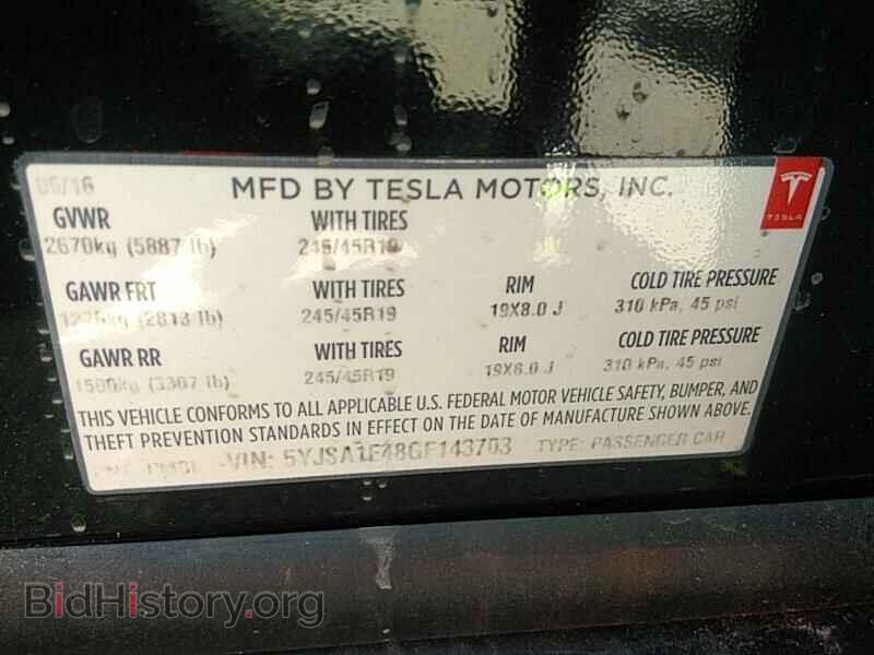 2016 Tesla Model S - VIN: 5YJSA1E48GF143703 - Фото 6
